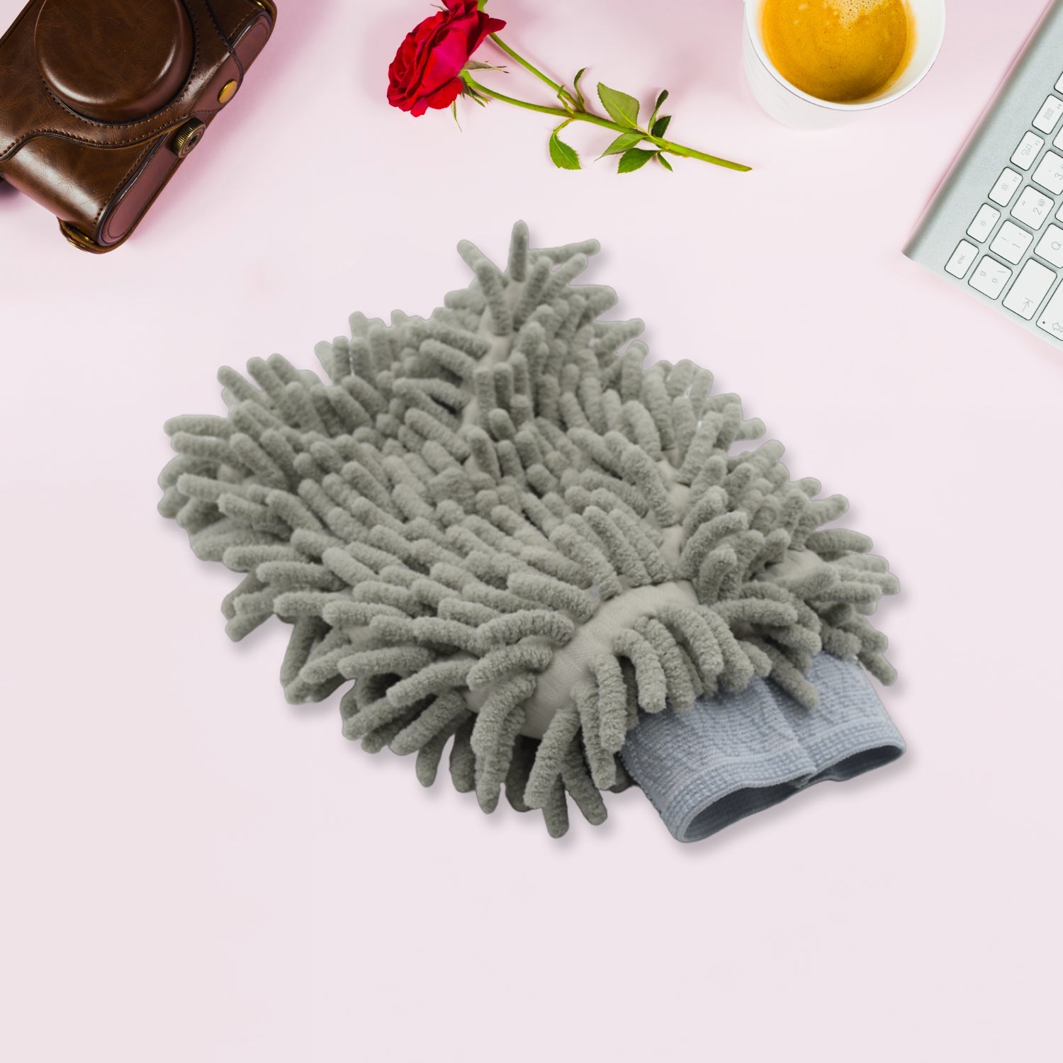 Microfiber Multi-Purpose Super Absorbent and Perfect Wash Clean Double sided microfiber hand glove duster Window, Kitchen, Home Dusting! - Bhavnagar Deodap