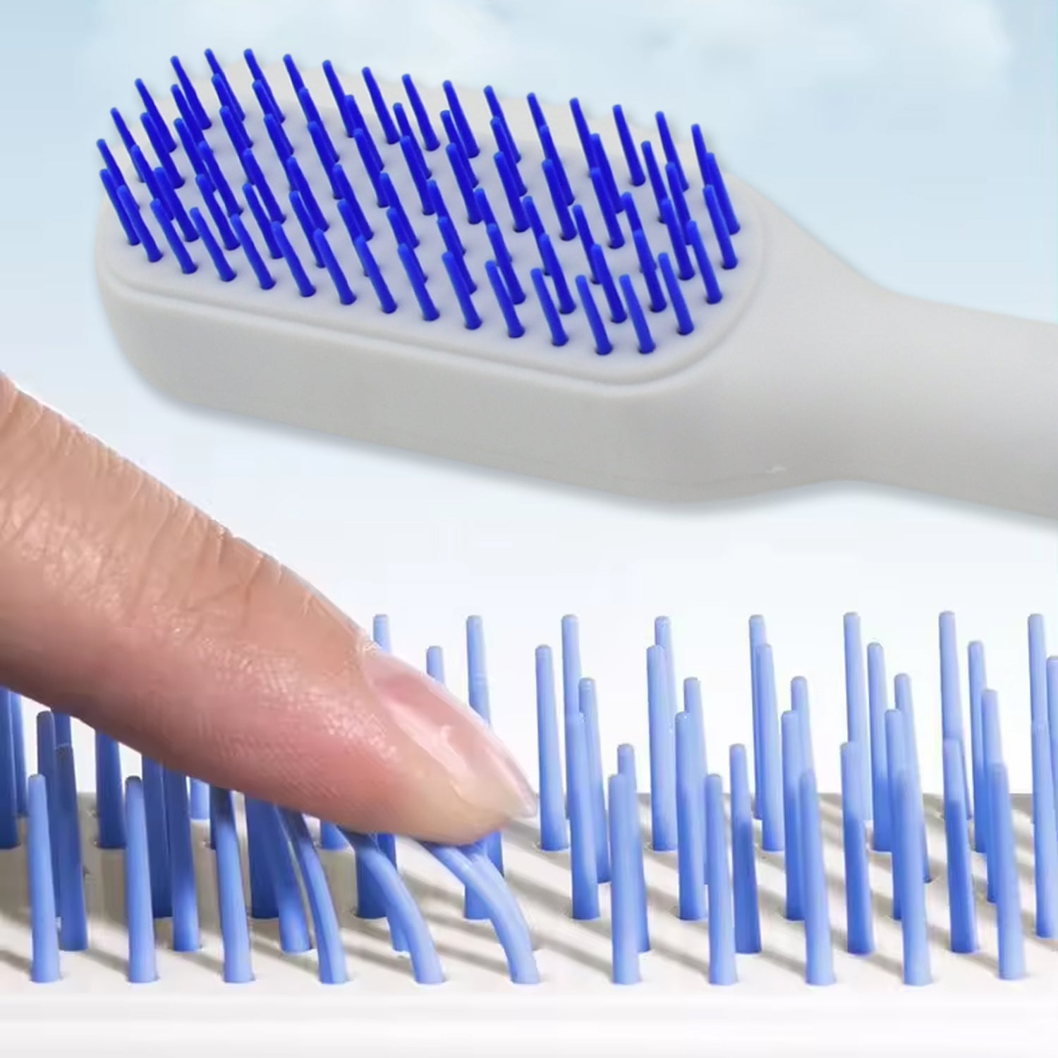 Self-Cleaning Hairbrush, Self-Cleaning Anti-Static Detangling Massage Comb, One-pull Clean Scalable Rotate Lifting Self Cleaning Hairbrush Hair Styling Tools - Bhavnagar Deodap