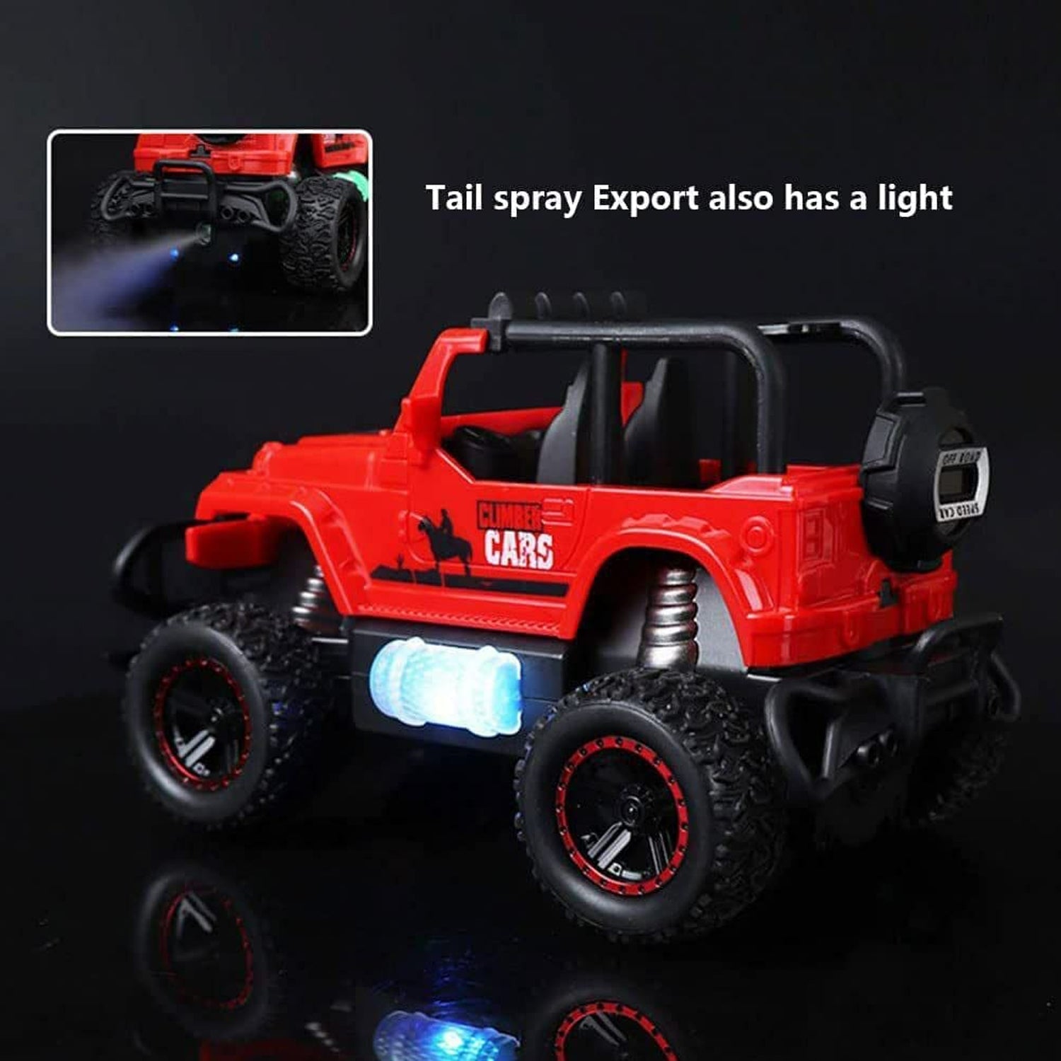 Mist Spray Race Car Toy Off Road Speed Car With Smoke (Water Sprayer Mist With Light) High Strength Climbing Power & Smoke Effect (Color May Vary), Kids - Bhavnagar Deodap