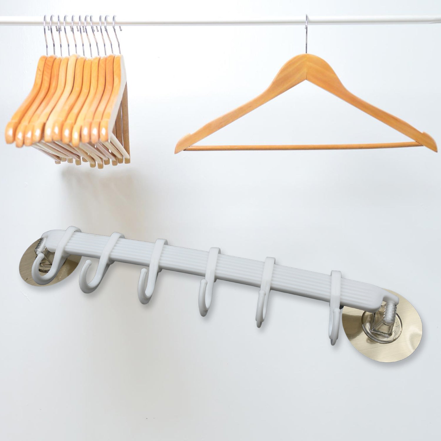 1pc bath towel hanger wall mount towel hanger wall towel shelf towel hanging rack kitchen towel holder towel hanging hook - Bhavnagar Deodap