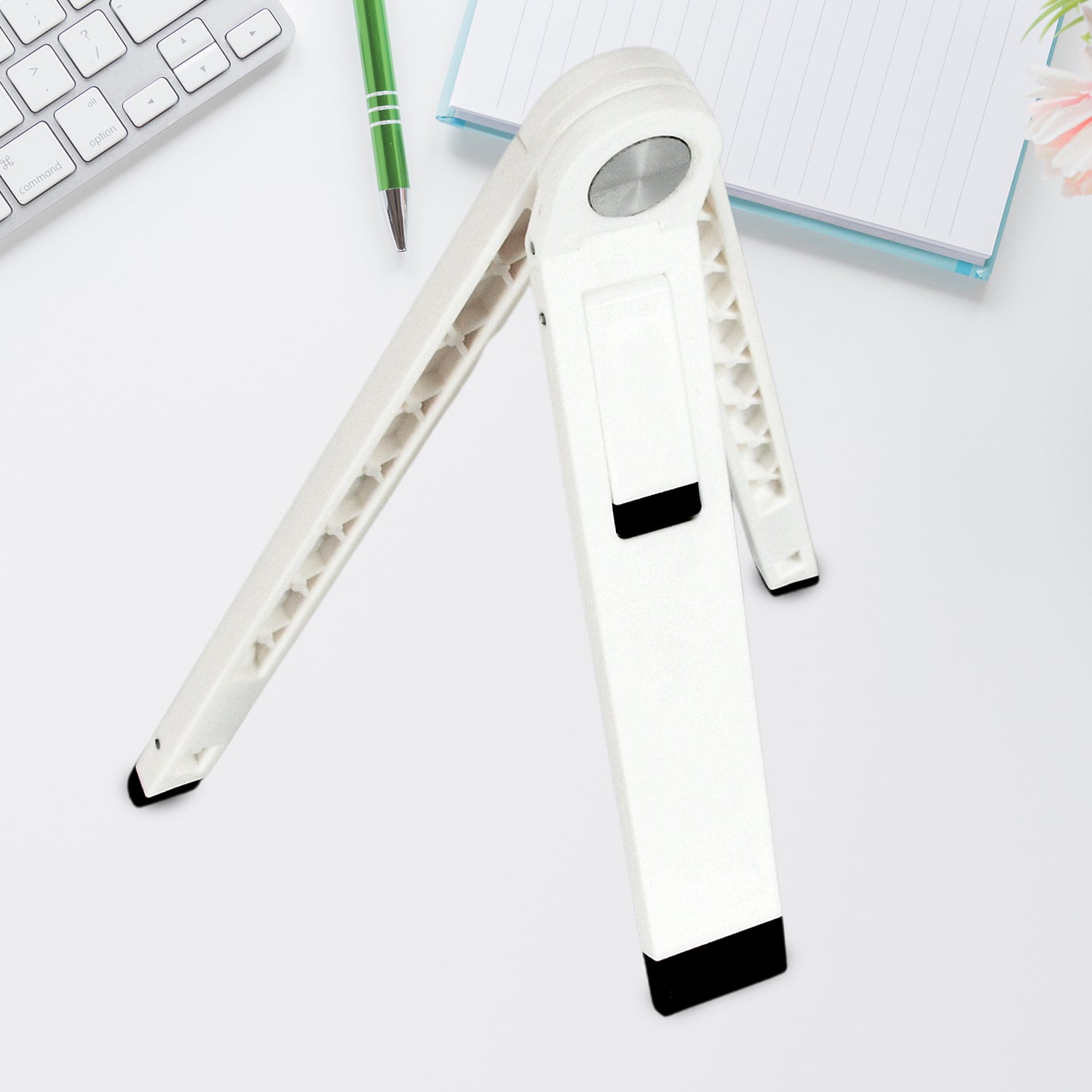 Slim Tablet Mobile Stand Adjustable Foldable Tablet Stand Scaffold (1 Pc) - Bhavnagar Deodap