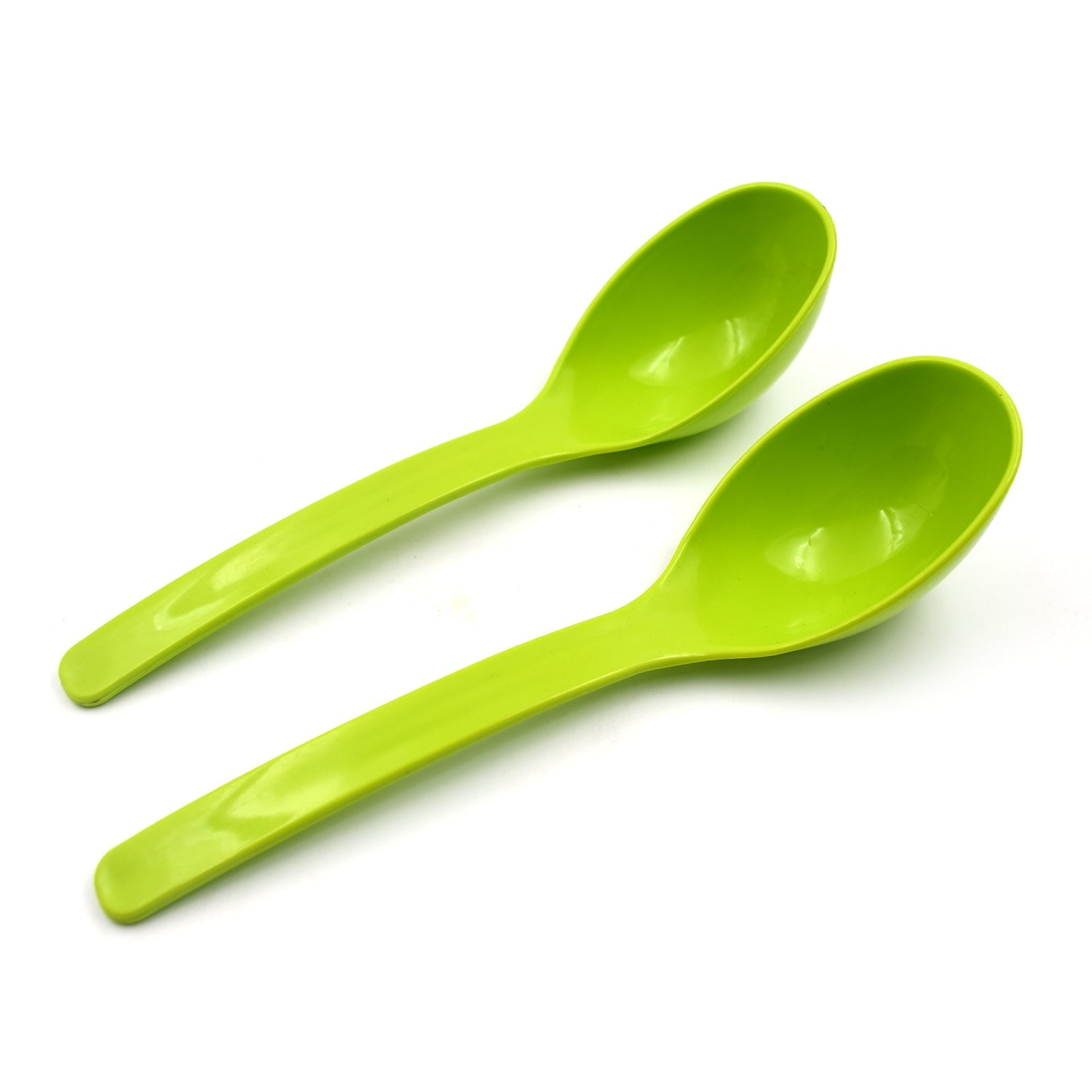 Plastic Spoon Kitchen Multipurpose Serving Ladle for Frying, Serving, Turner, Curry Ladle, Serving Rice, Spoon Used While Eating and Serving Food Stuffs Etc (2 Pcs Set / 10 Inch ) - Bhavnagar Deodap