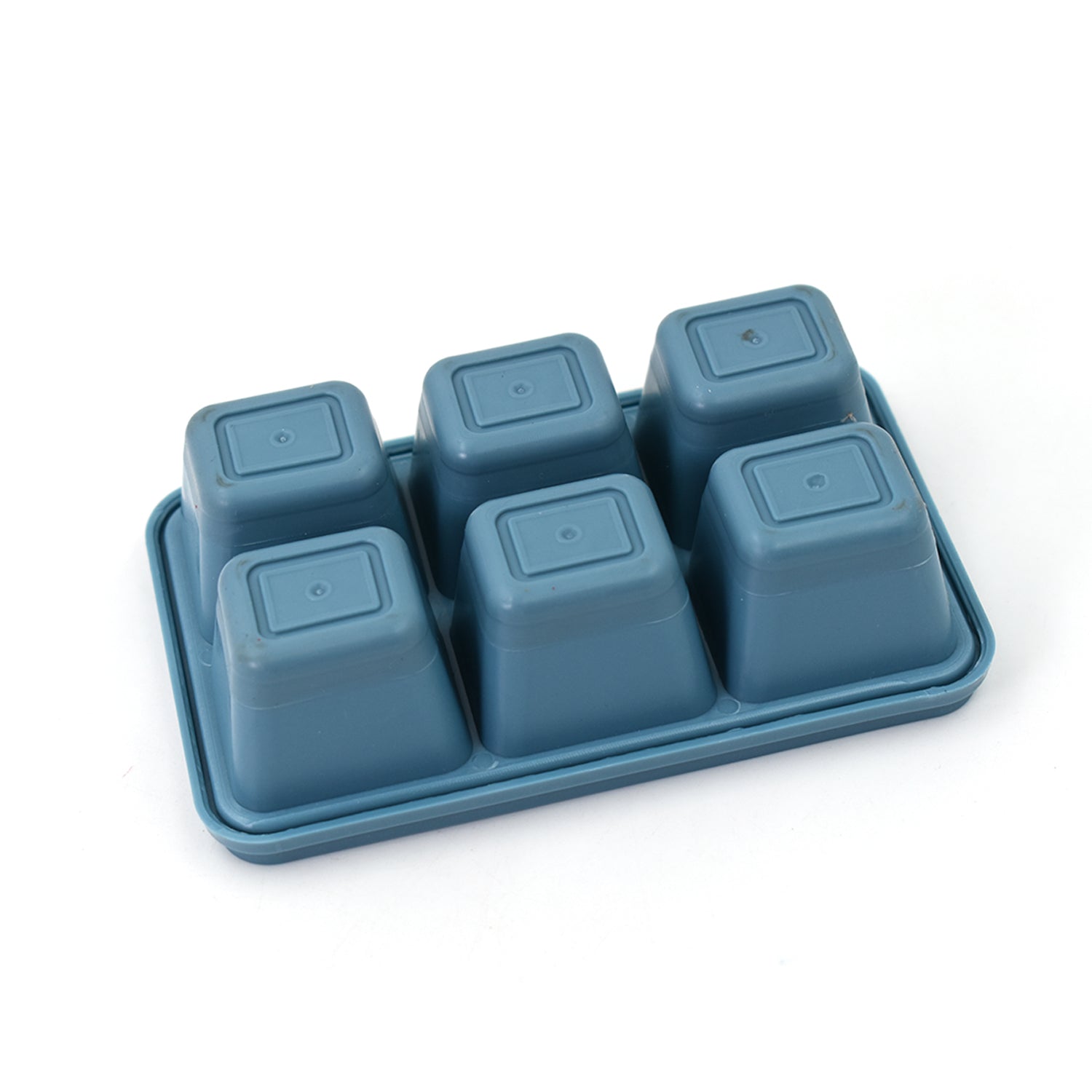 6 Grid Silicone Ice Tray used in all kinds of places like household kitchens for making ice from water and various things and all. - Bhavnagar Deodap