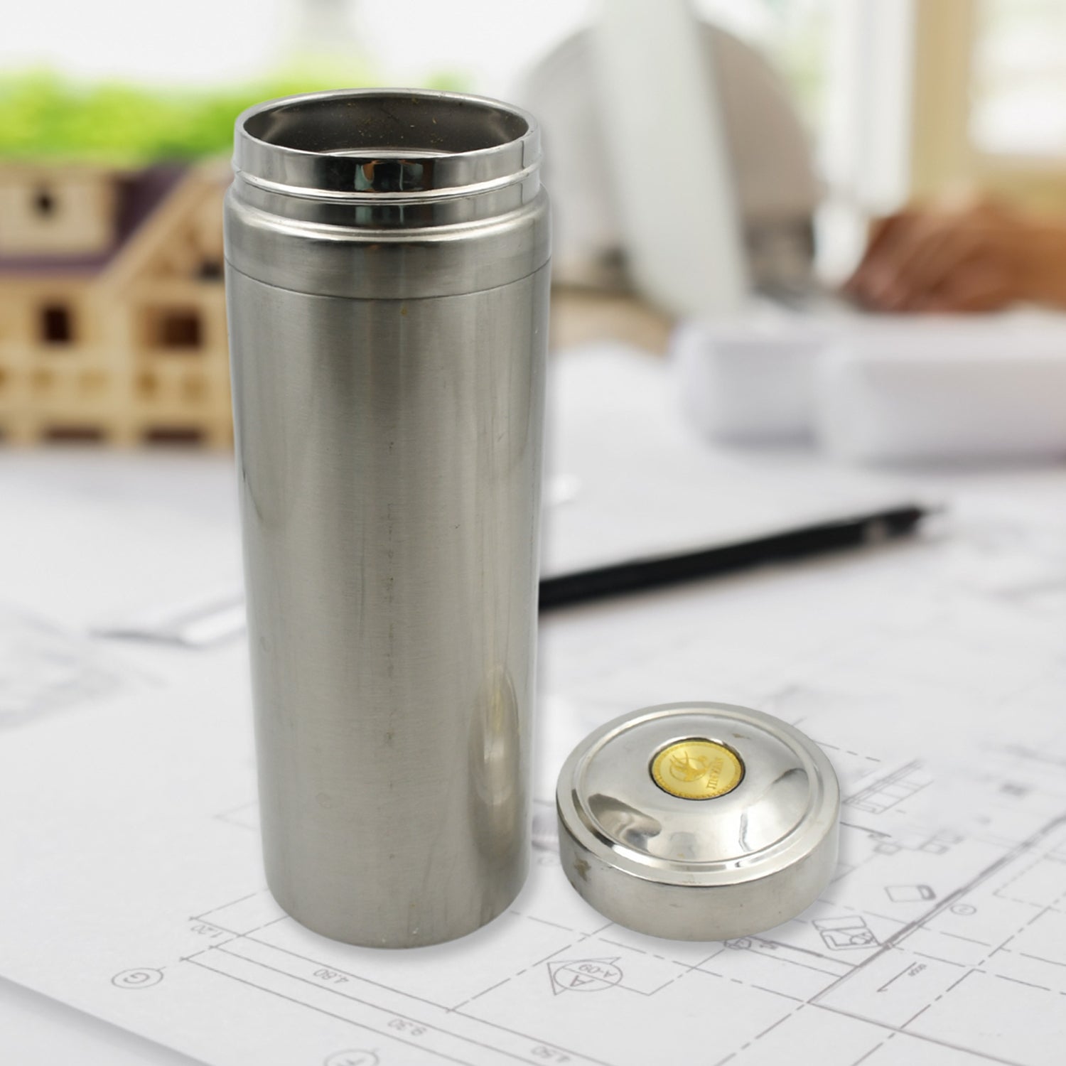Reusable Leak-Proof Thermos steel for Home Office Gym Fridge Travelling (800 ML Approx) - Bhavnagar Deodap