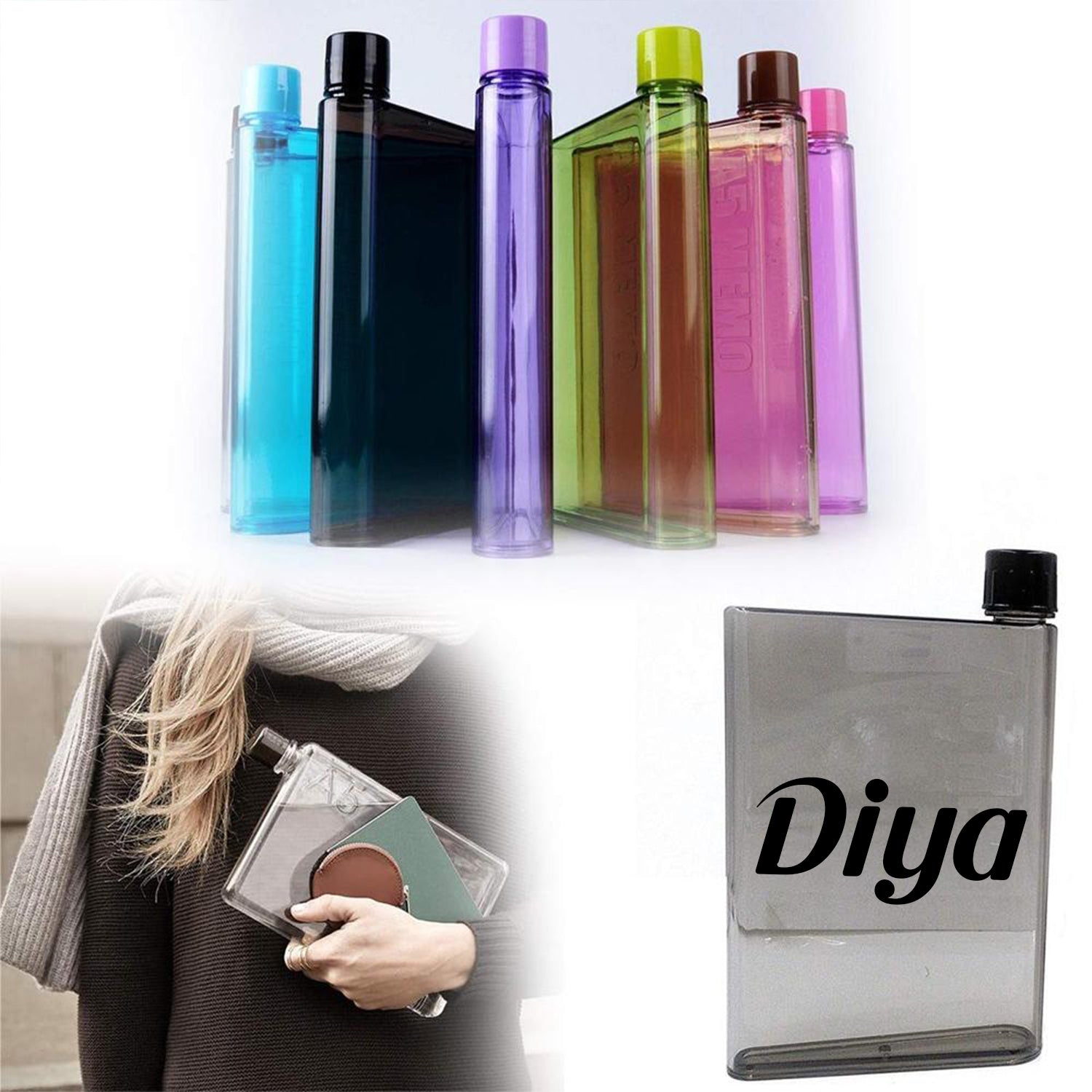 Customize A5 Size Notebook Plastic Bottle (Any Color) - Bhavnagar Deodap