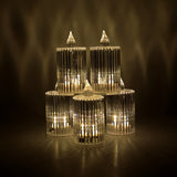Premium Crystal Effect LED Flameless Candle Lights (5 Pc)