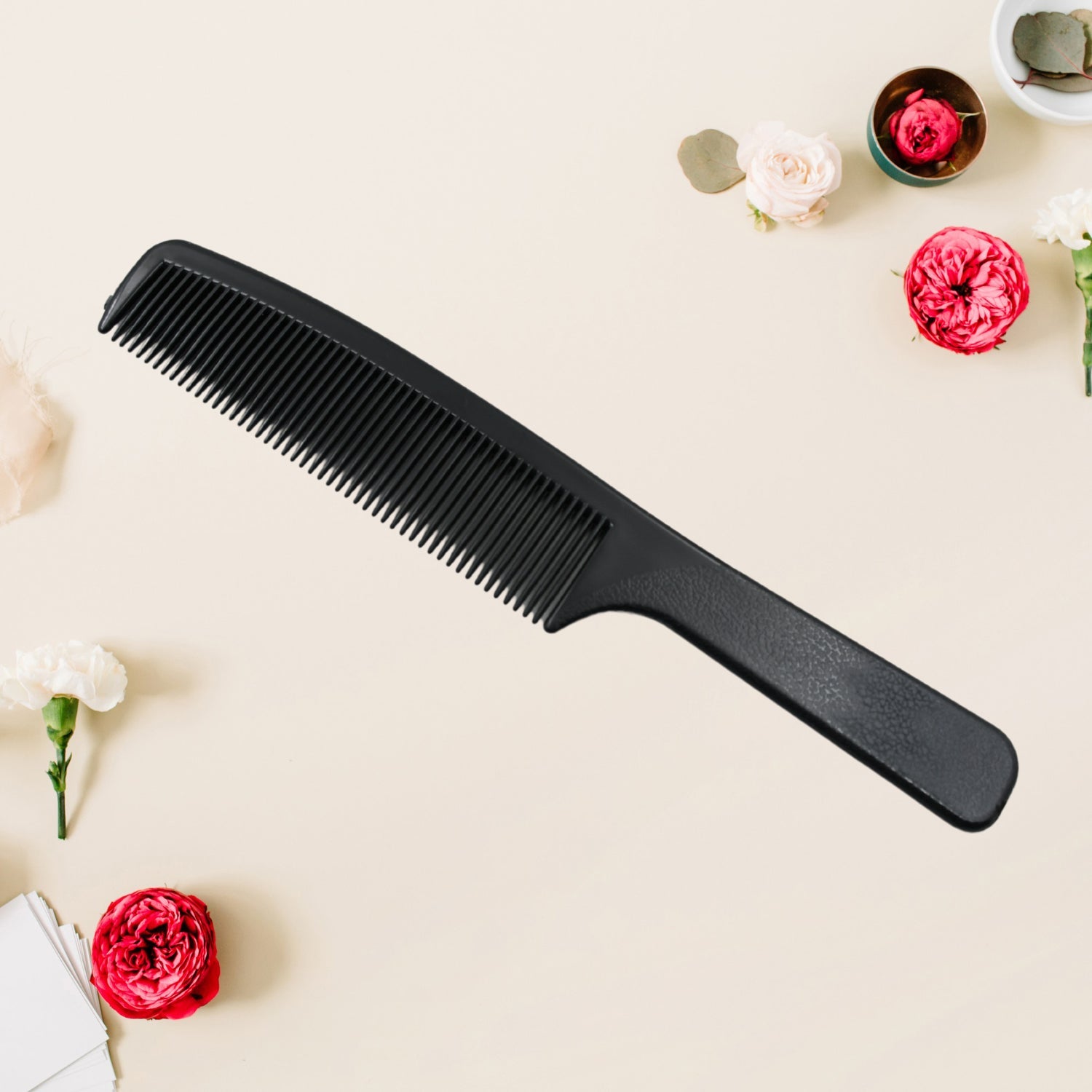 Barber Comb, Lightweight Plastic Comfortable Hair Comb Durable for Bathroom for Salon, Hair Comb Beauty Tool Use For Men & Women (1 Pc) - Bhavnagar Deodap