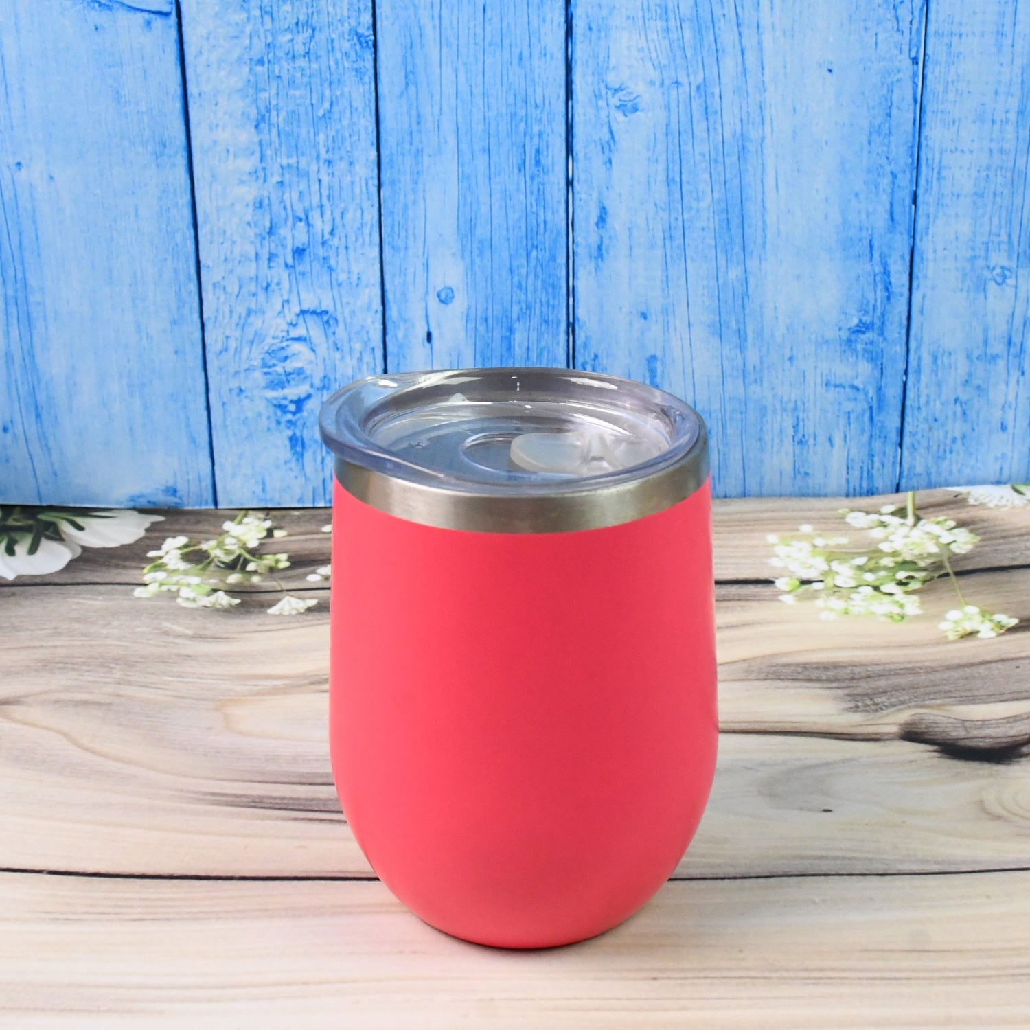 Stainless Steel Vacuum Insulated Mug with Lid (1 Pc / Mix Design & Color) - Bhavnagar Deodap