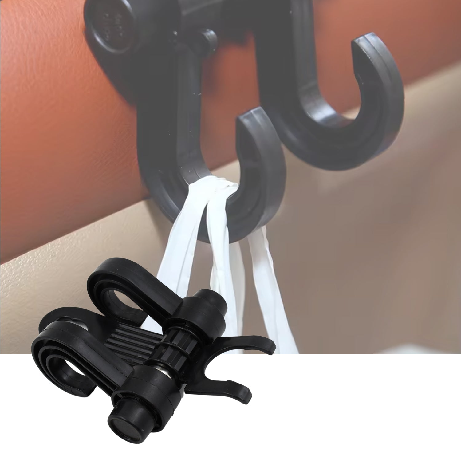 Car Hooks Vehicle Back Seat Hidden Headrest Hanger (1 Pc) - Bhavnagar Deodap