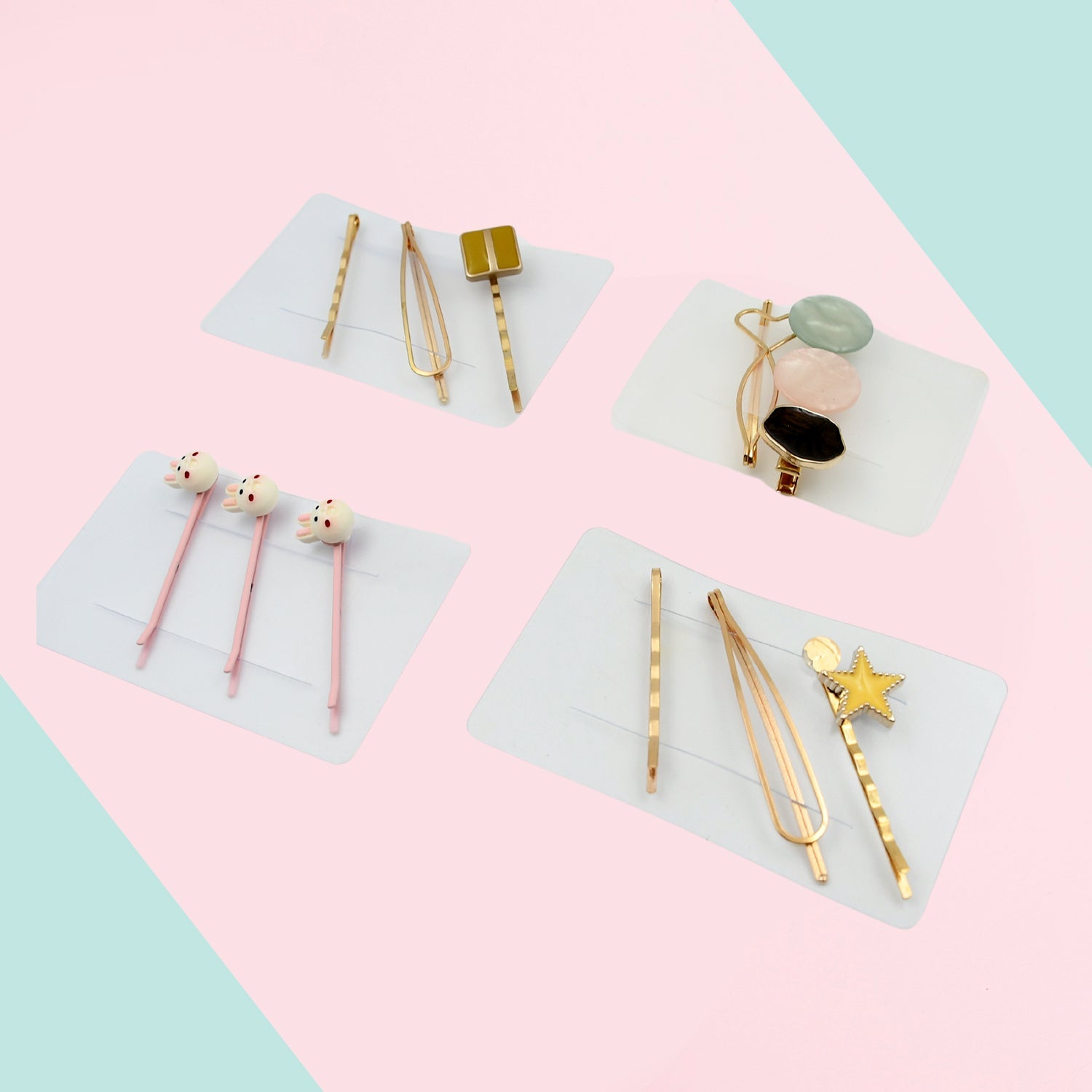 Metal Hair Pins, Pearls Hair Clips Elegant Hair Barrettes Hair Accessories Gift for Women Girls Hair Accessories Acrylic Hair Clips (Mix Design / 1 Set) - Bhavnagar Deodap