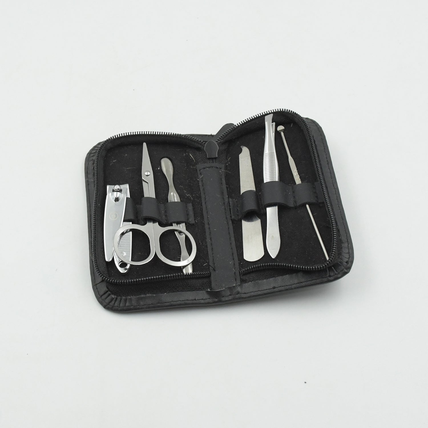 6-Piece Nail Clippers Kit with Travel Case: Professional Manicure Set, Stainless Steel - Bhavnagar Deodap