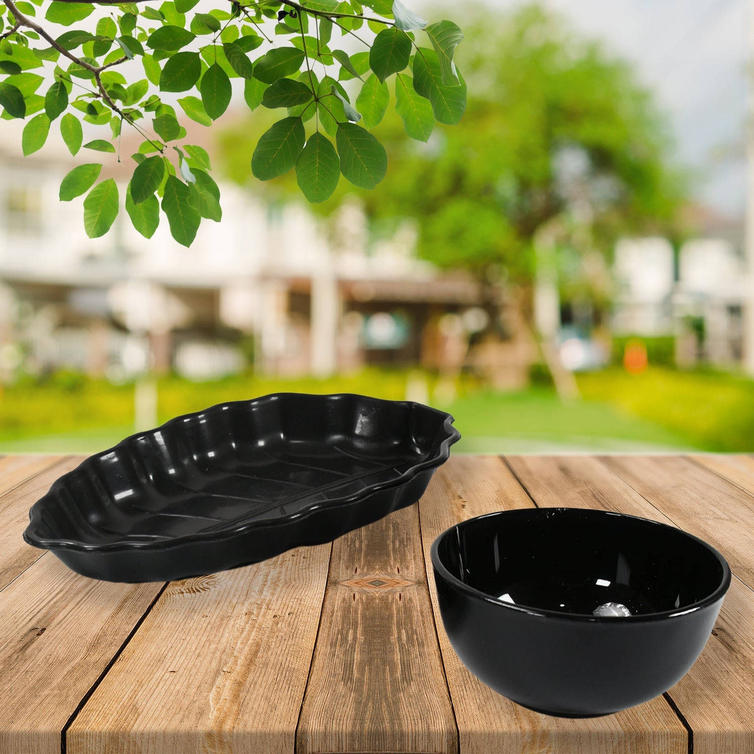 Ideal for Rice, Pasta, Desserts Home & Kitchen Serving Bowl & platter (8 Pcs set) - Bhavnagar Deodap