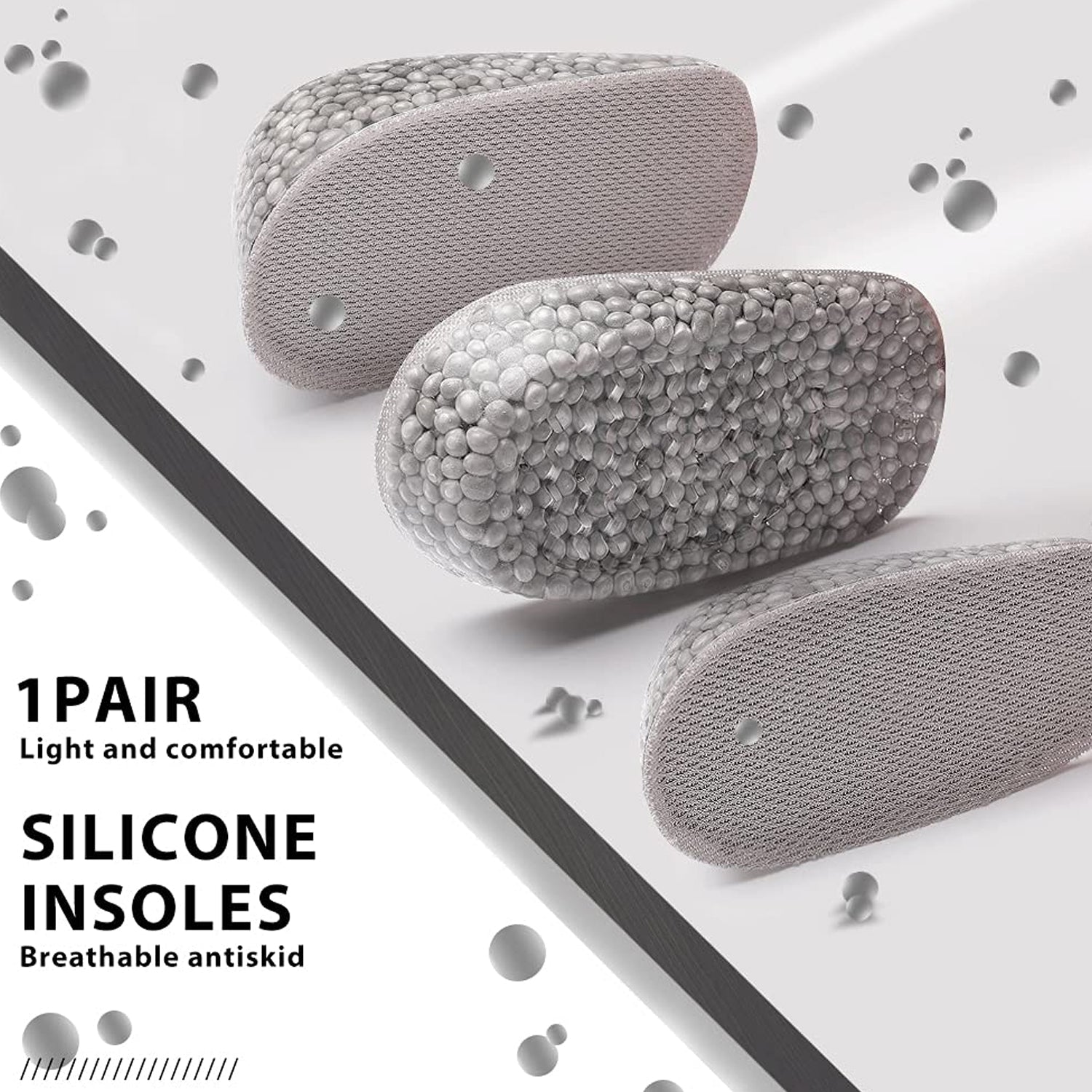 Height Increase Silicone Insoles Heel, Shoe Pads (11×6 Cm / 1 Pair) - Bhavnagar Deodap