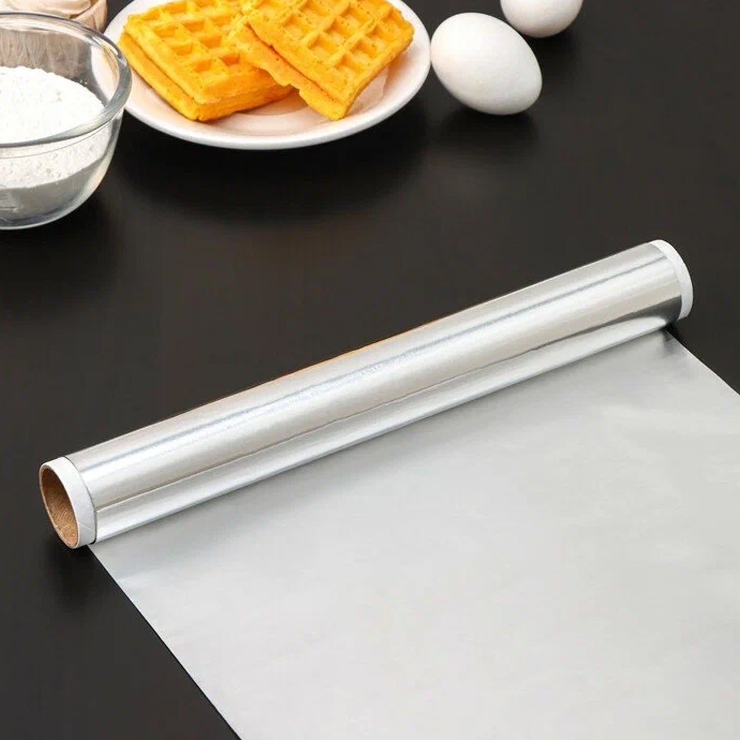 Premium Quality Food Grade Aluminum Foil Roll Heavy Duty Non Stick Thick Aluminum Foil Sheet Baking Grilling Tool 72Mtr (1Pc) - Bhavnagar Deodap