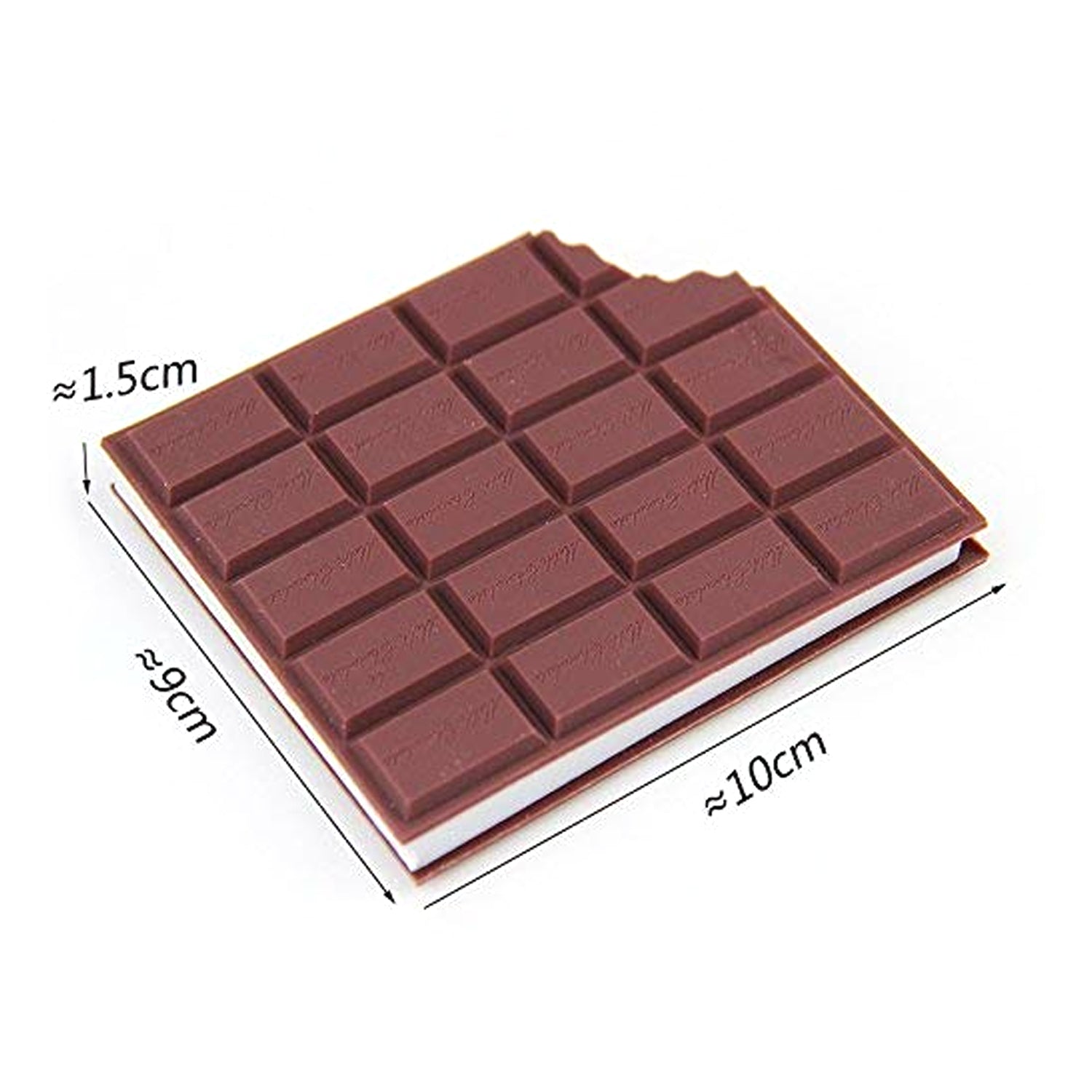 Small Chocolate Scented Diary Memo Notebook in Rectangular Chocolate Bite Shape with Original Chocolate Smell Personal Pocket Diary, Dairy book with Plain Pages for Kids - Bhavnagar Deodap