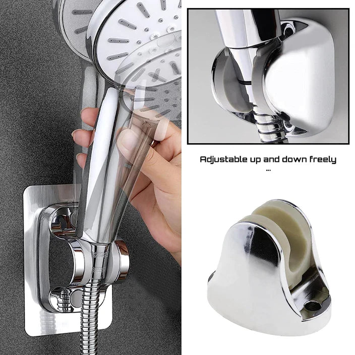 ADJUSTABLE HAND SHOWER HOLDER WITH FIXING SCREWS ADJUSTABLE BRACKET FOR BATHROOM (Loose) - Bhavnagar Deodap