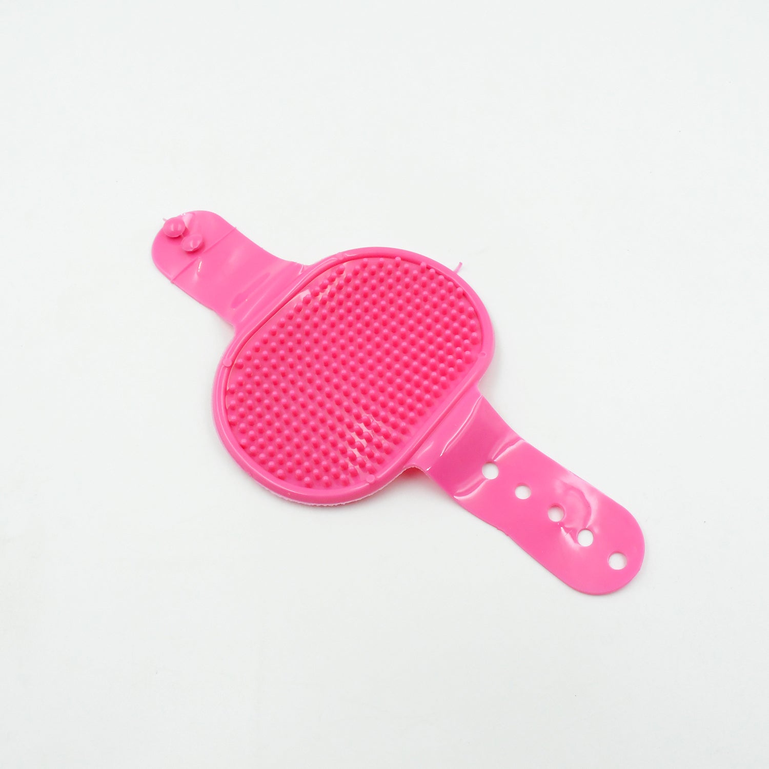 Dog Bath Brush Dog Grooming Brush, Pet Shampoo Bath Brush Soothing Massage Rubber Comb with Adjustable Ring Handle for Long Short Haired Dogs (1 Pc) - Bhavnagar Deodap