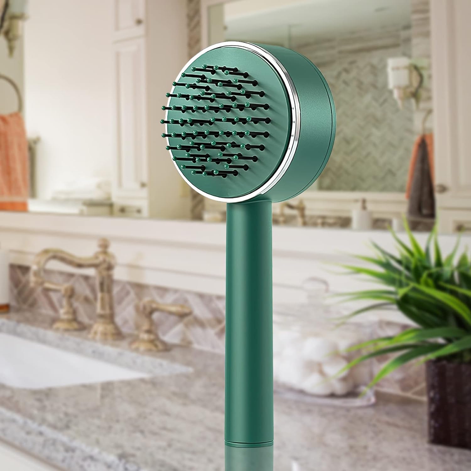 Air Cushion Massage Brush, Airbag Massage Comb with Long Handle, Self-Cleaning Hair Brush, Detangling Anti-Static for All Hair - Bhavnagar Deodap