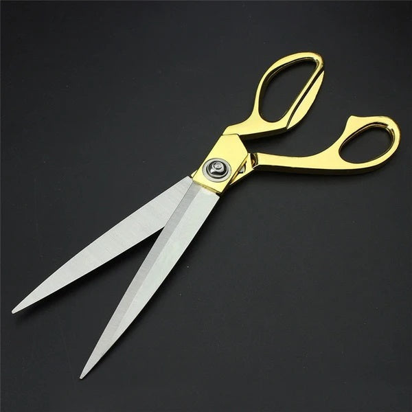 Stainless Steel Tailoring Scissor Sharp Cloth Cutting for Professionals  (Golden) - Bhavnagar Deodap