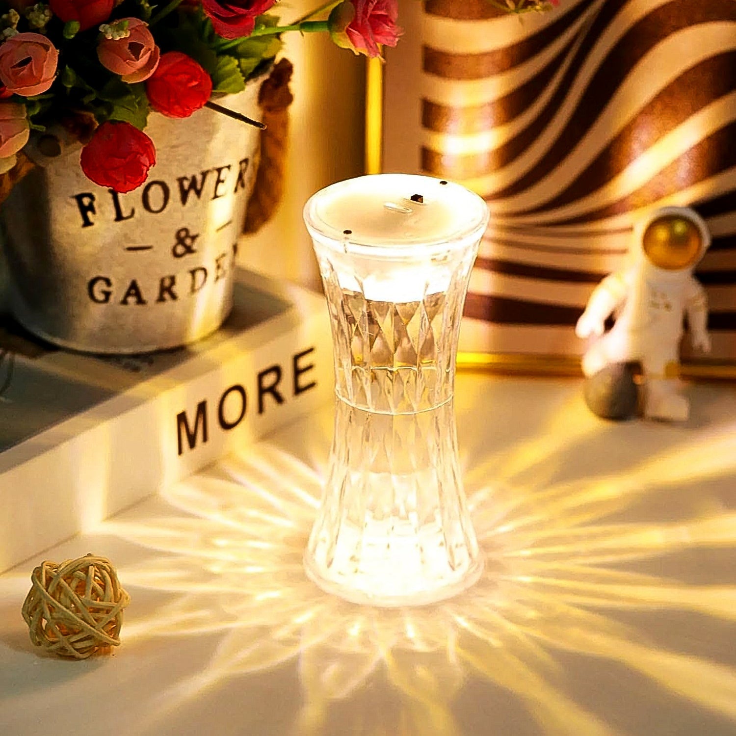 Crystal Lamp, Universal Night Light, Soft Lighting (1 Pc) - Bhavnagar Deodap