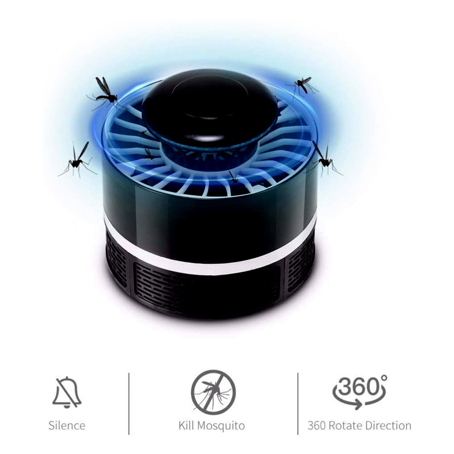 Mosquito Killer Light 5W USB Smart Optically Controlled Insect Killing Lamp Use Forbad room - Bhavnagar Deodap