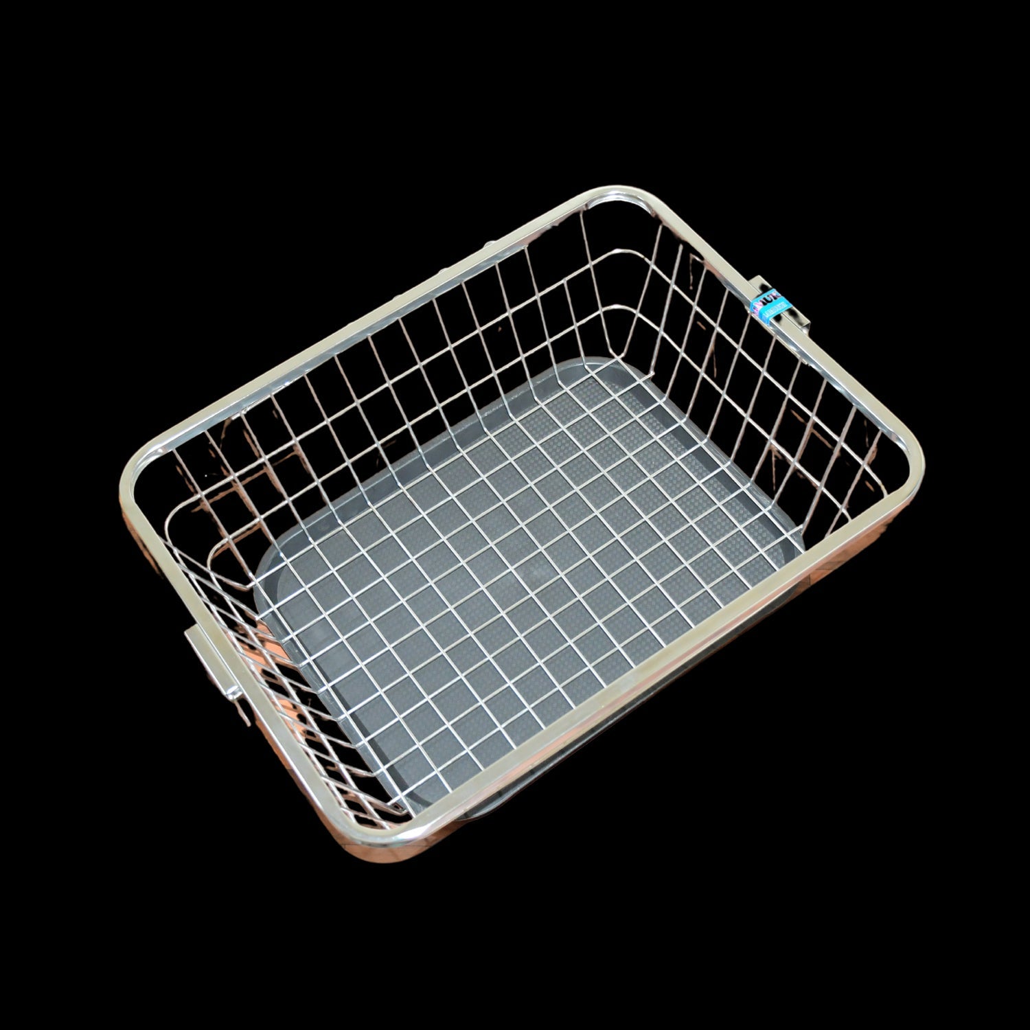 Dish Drainer Rack  With Drip Tray Stainless Steel Dish Drainer Rack with Drip Tray, Utensil Drying Stand for Kitchen Plate Rack Bartan Basket for Kitchen Utensils/Dish Drying Rack with Drainer/Bartan Basket/Plate Stand ( 57 x 45 x 19 cm) - Bhavnagar Deodap