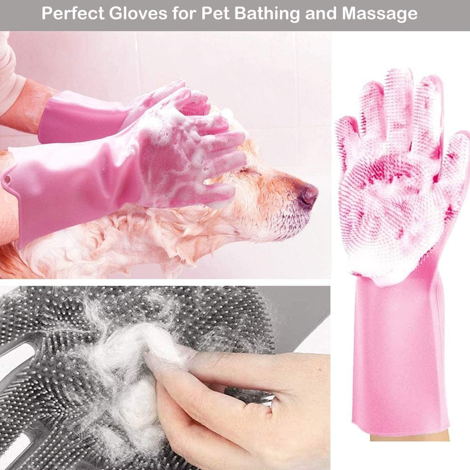 Single Left-Handed Silicone Dishwashing Glove: Scrubber, Reusable, Kitchen Cleaning - Bhavnagar Deodap