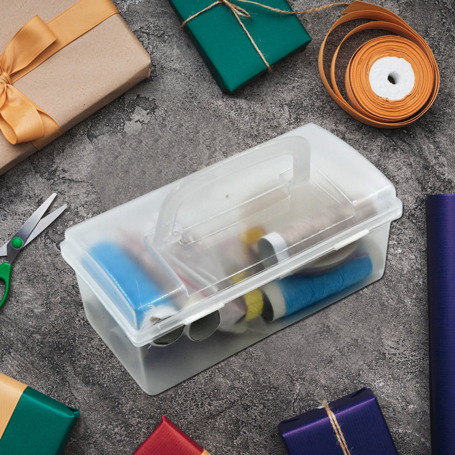 Portable Travel Sewing Kits Box, Sewing Tool Box for Home and Wedding Sewing Kit Essential Sewing Tools - Bhavnagar Deodap