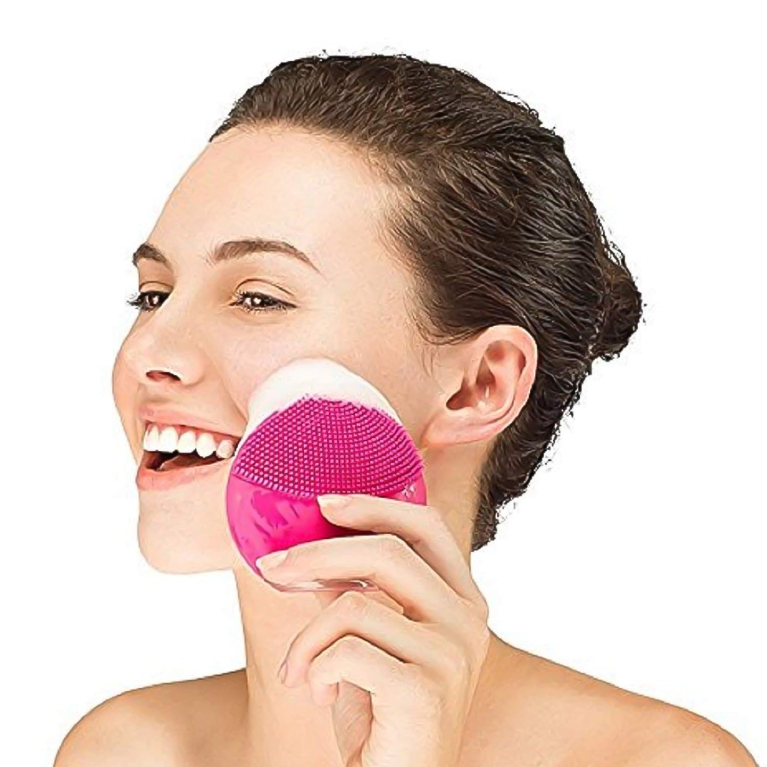 Silicone USB Facial Cleansing Brush and Face Massager (1 Pc) - Bhavnagar Deodap