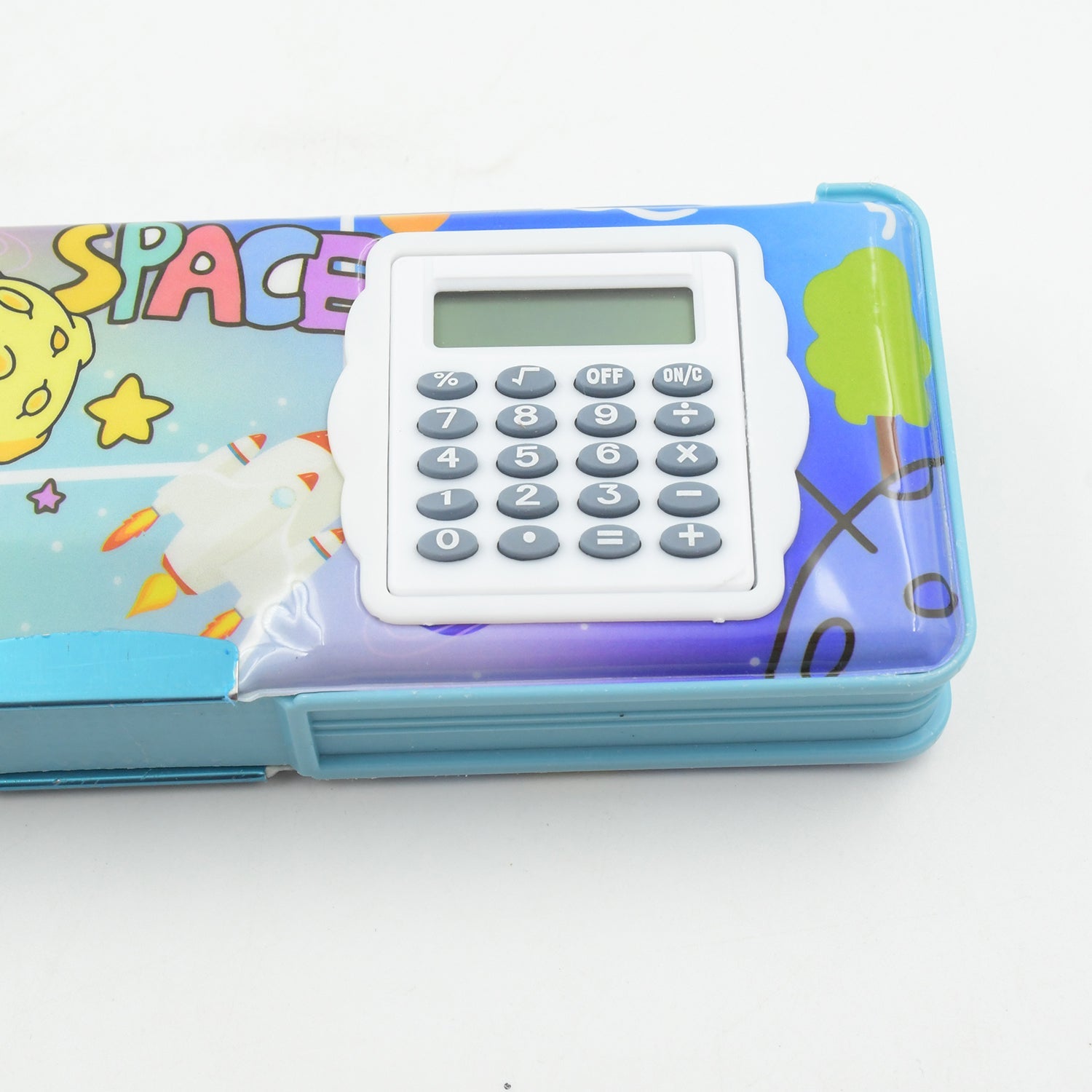 Double Sided Magnetic Geometry Box, Pencil Box with Calculator for Boys Art Plastic Pencil Box  for Girls and Boys - Bhavnagar Deodap