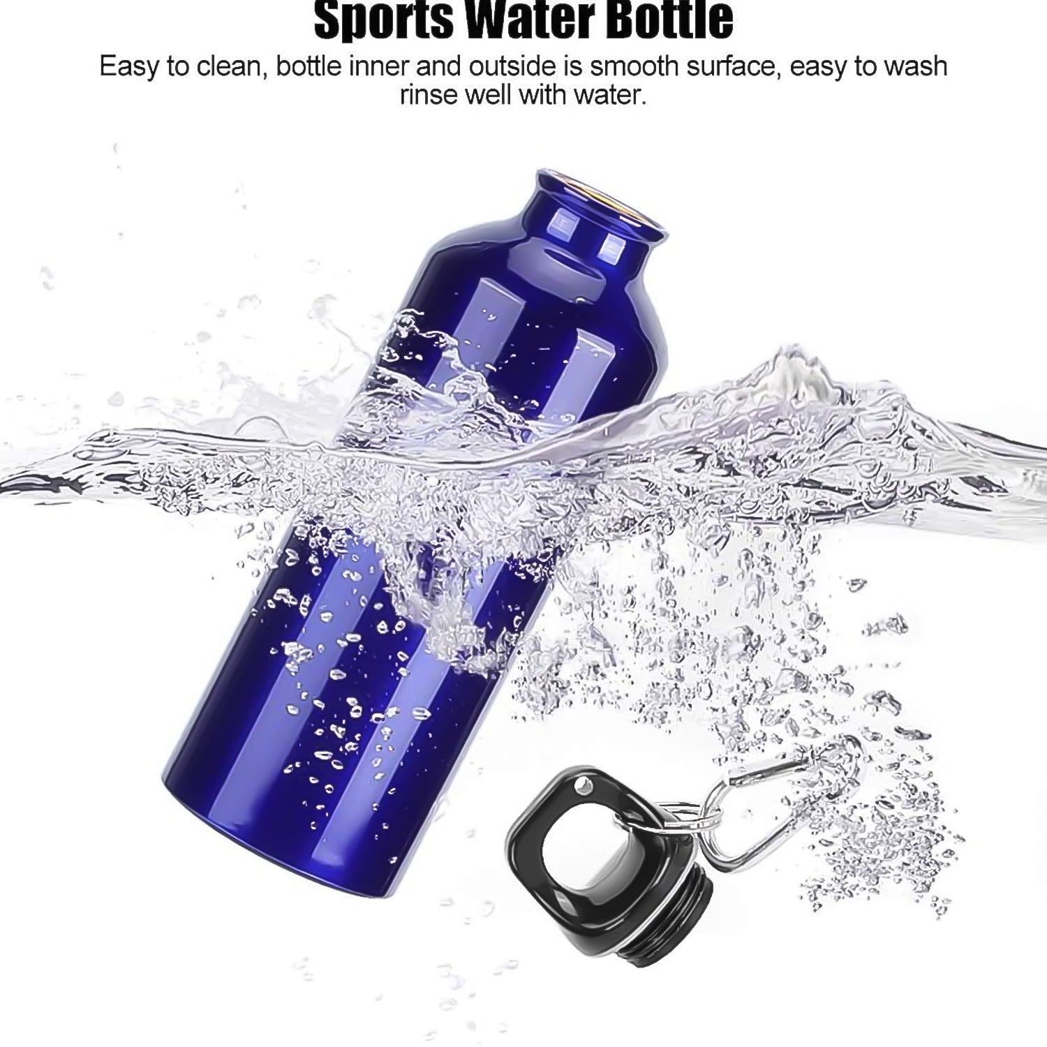 Aluminium Sports Water Bottle, 1 Pc (Capacity 500 ML Approx) - Bhavnagar Deodap