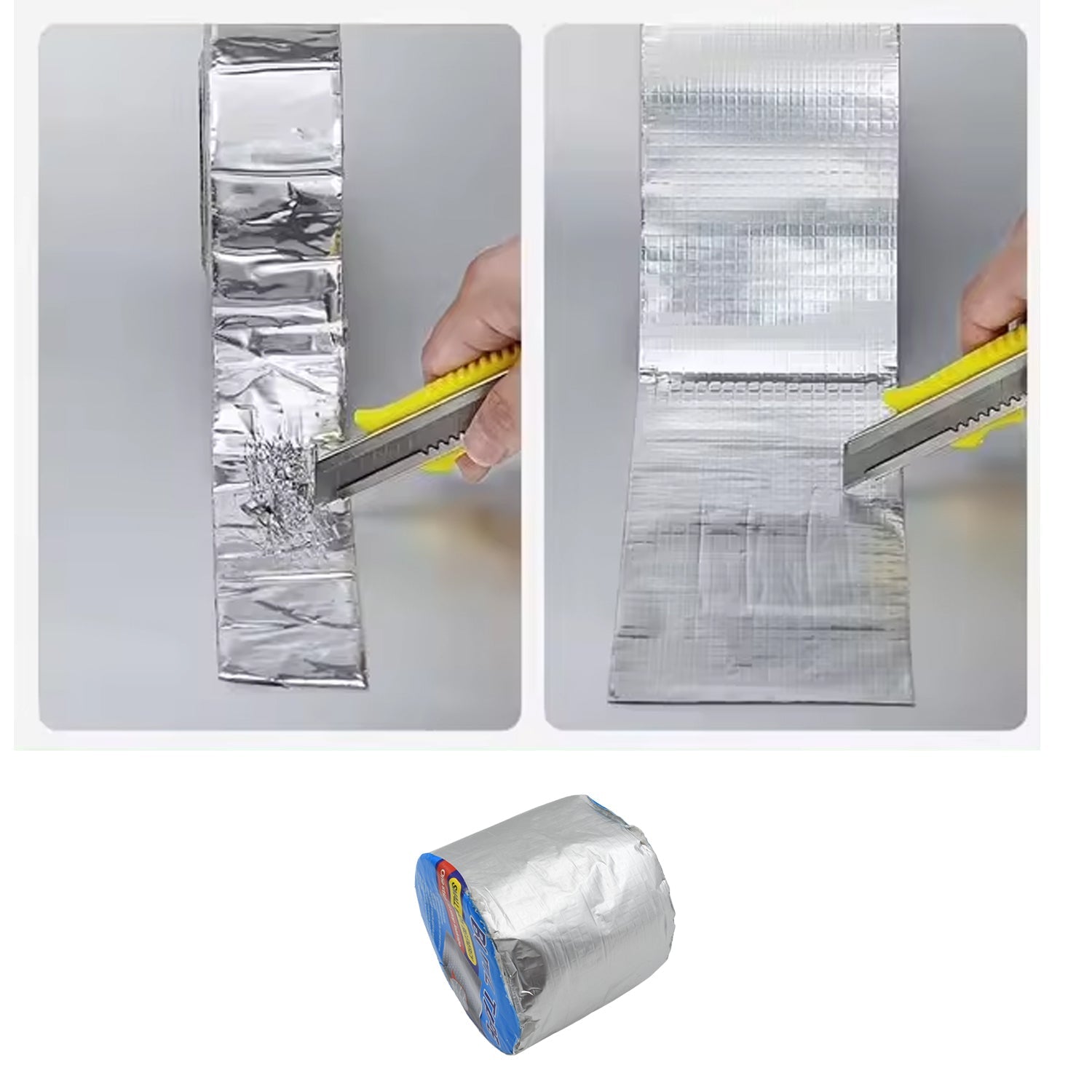 Self-Adhesive Insulation Resistant High Temperature Heat Reflective Aluminum Foil Duct Tape Roll (1 Pc, 1802 Gm) - Bhavnagar Deodap