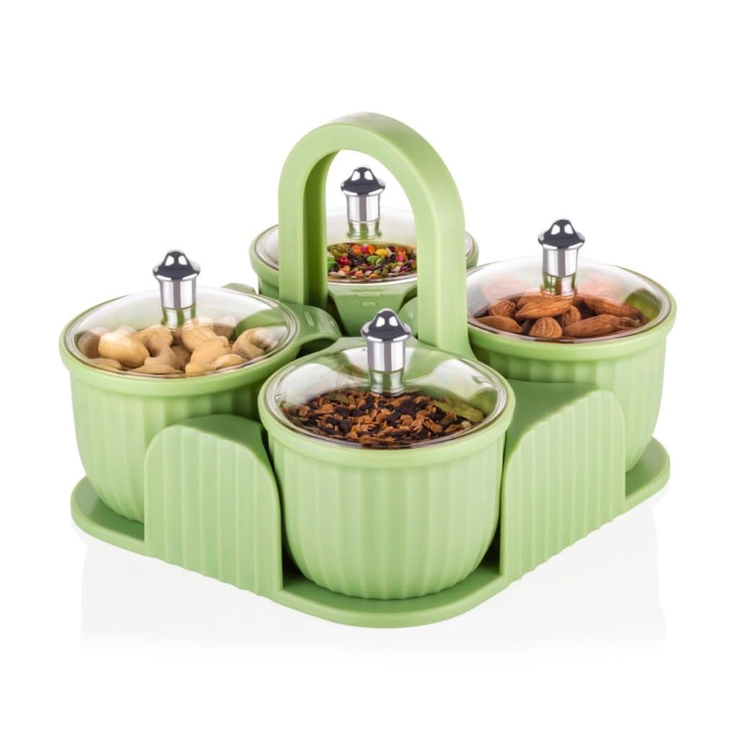 Multipurpose Plastic Storage Container Set: Kitchen Jars, Spices, Cookies - Bhavnagar Deodap