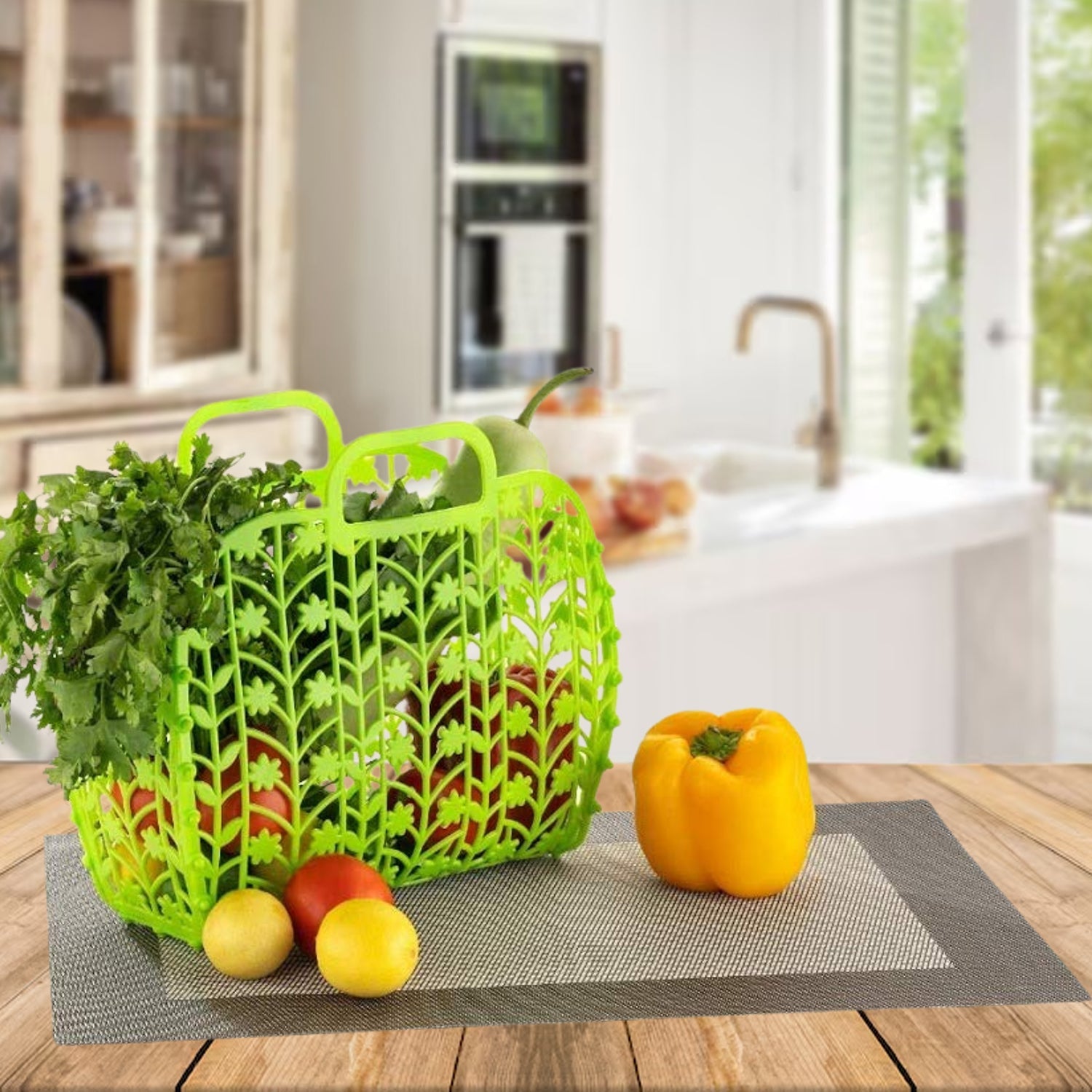 Fruit & Vegetable Storage Basket (3 Pcs Set / Multicolor)
