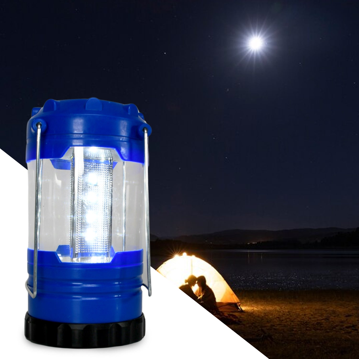 Camping Lanterns, White Light Safe Durable Tent Light Portable and Lightweight for Hiking Night Fishing for Camping, Waterproof Battery, Battery operated Light (Battery Not Included) - Bhavnagar Deodap