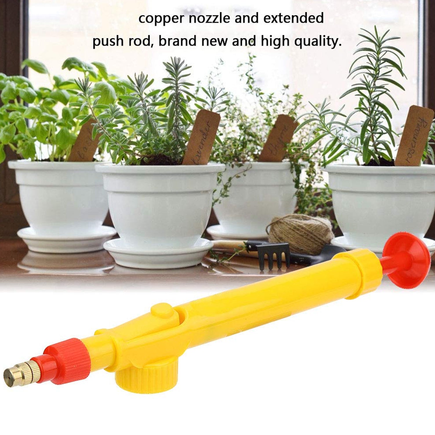 Water Bottle Spray Gun Nozzle Manual Adjustable Water Pump Garden & Washing Hand Held Sprayer, Watering Can Sprayer Pressure Nozzle Irrigation Tool and Pump for Efficient Care - Boost Your Gardening Experience (1 Pc) - Bhavnagar Deodap