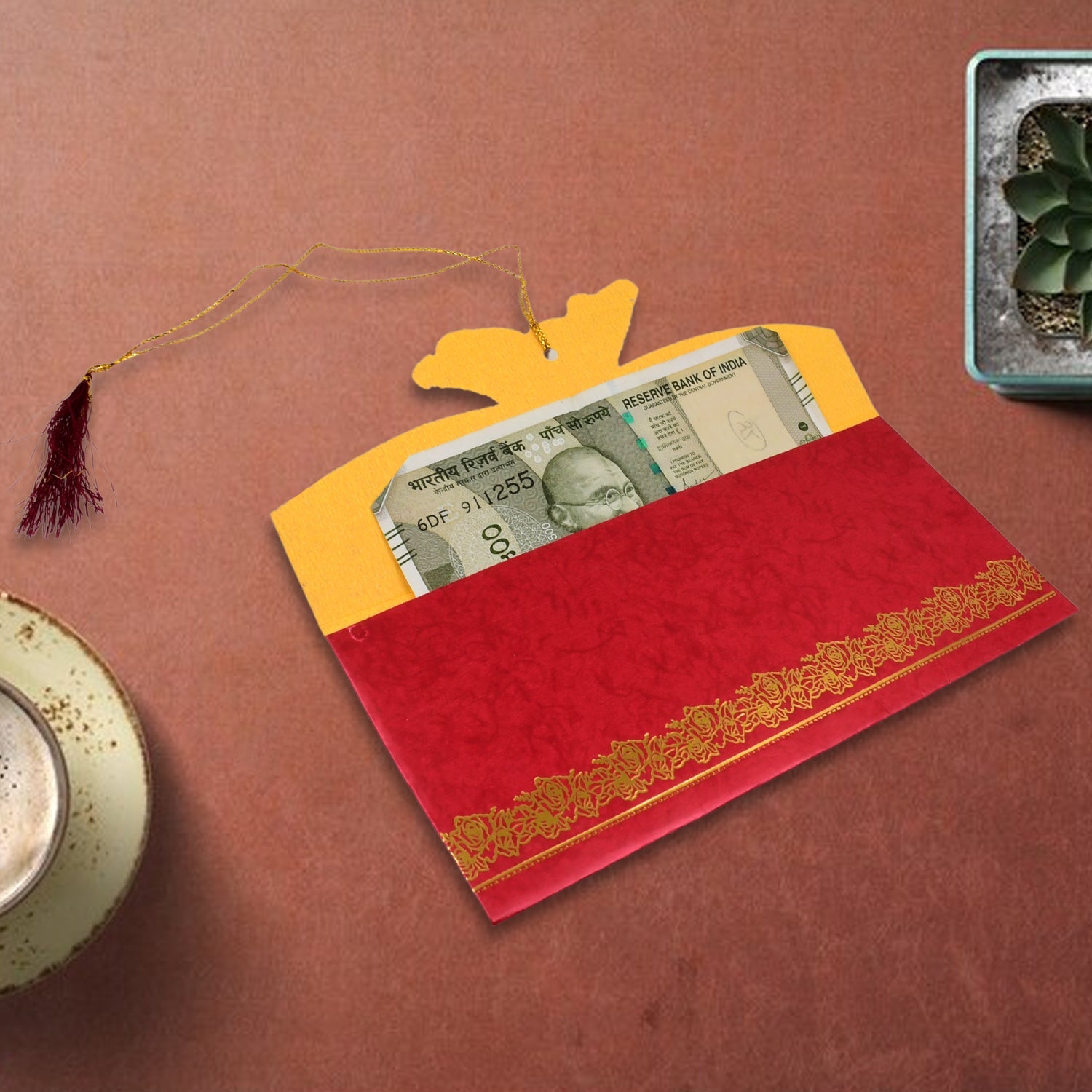 Wedding Gift Card / Cover (1 Pc / Multicolour) - Bhavnagar Deodap