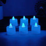 Blue LED Tea Light Candles (6 Pc)