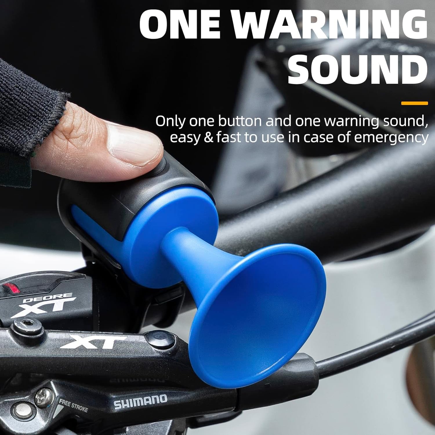 Bicycle Air Horn Loud - 120dB 1 Sound Mode Electronic Bicycle Bell,Super Electric Horn with Long Standby Button Battery Operated/IPX4 Waterproof Loud Bell for Adults - Bhavnagar Deodap