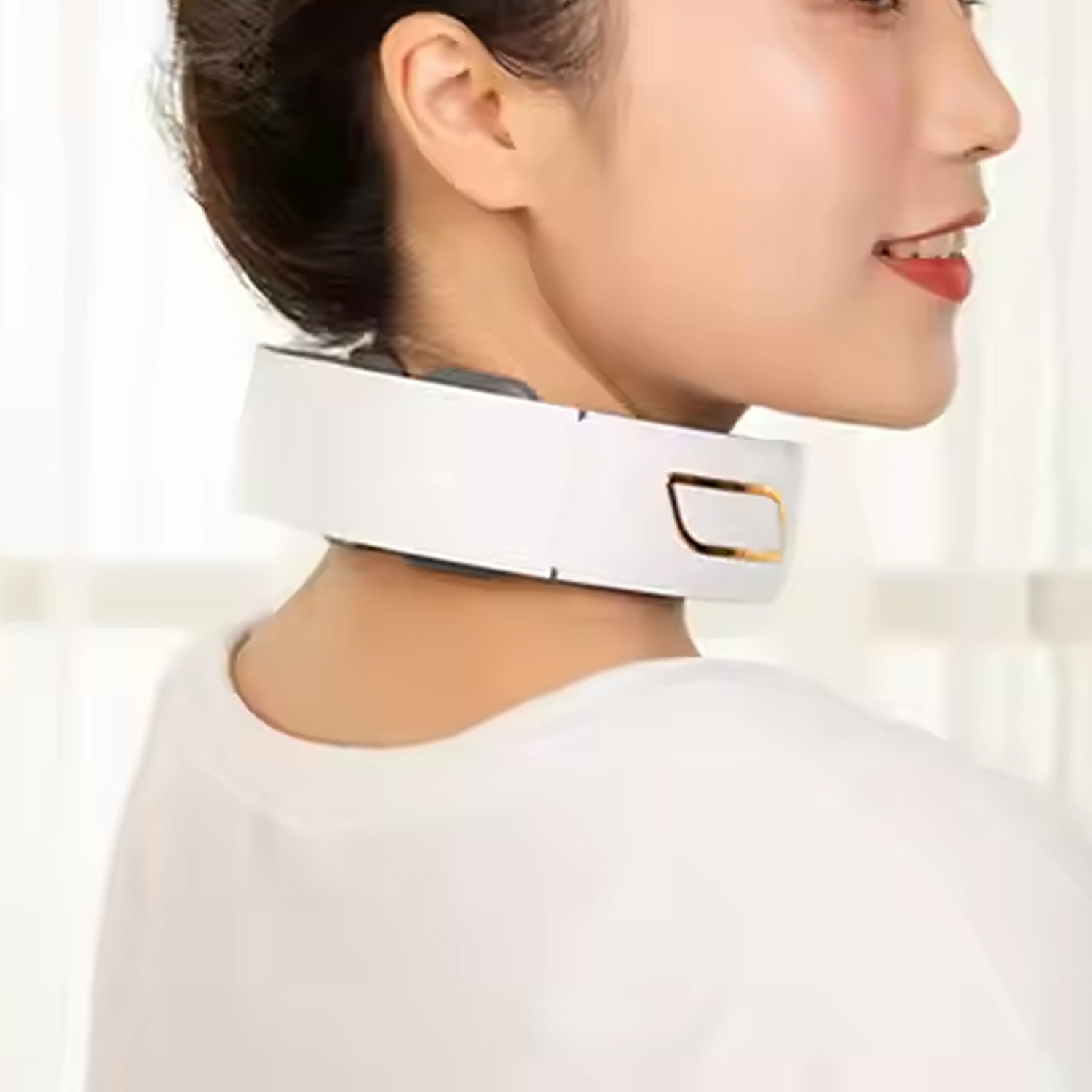 6 Heads Smart Electric Neck and Back Pulse Massager Wireless (1 Pc)