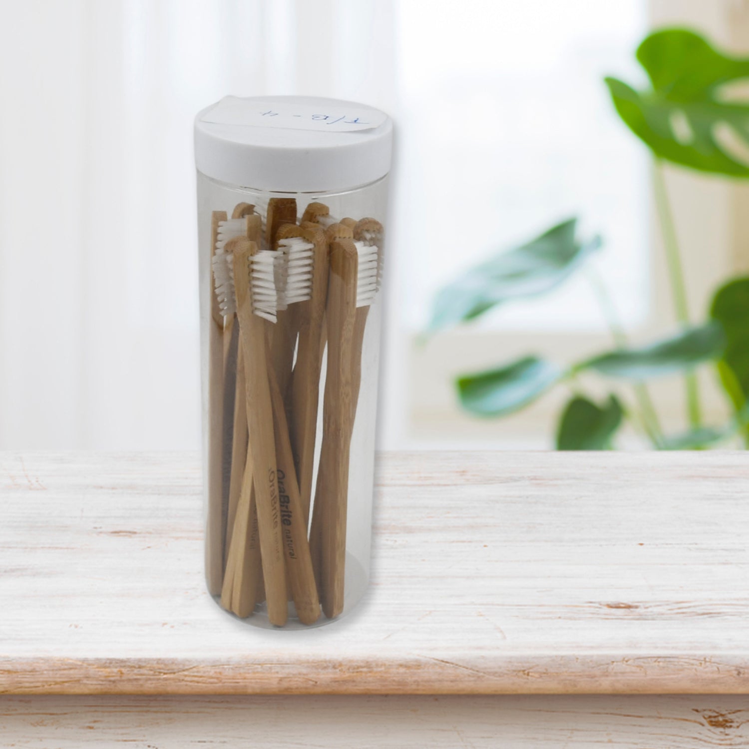 Bamboo Wooden Toothbrush Soft Toothbrush Wooden Child Bamboo Toothbrush Biodegradable Manual Toothbrush for Adult, Kids (15 pcs set / With Round Box) - Bhavnagar Deodap