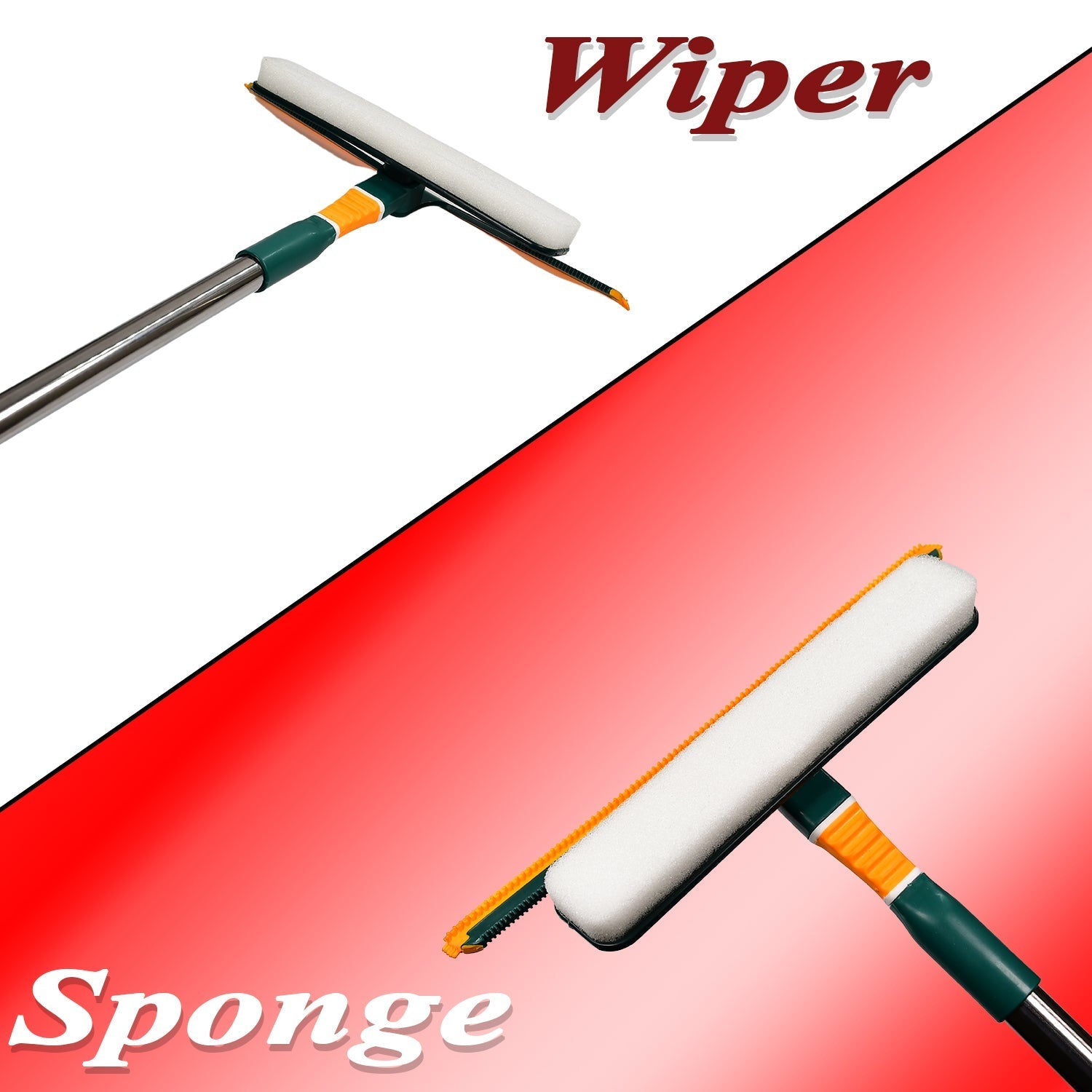 3 IN 1 GLASS WIPER USED IN ALL KINDS OF HOUSEHOLD AND OFFICIAL PLACES FOR CLEANING AND WIPING OF FLOORS, GLASSES AND DUST ETC. - Bhavnagar Deodap