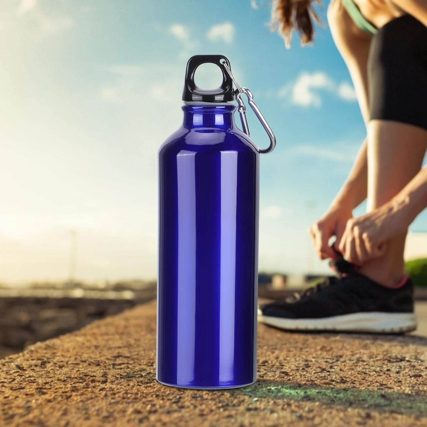 Aluminium Sports Water Bottle, 1 Pc (Capacity 300 ML Approx) - Bhavnagar Deodap