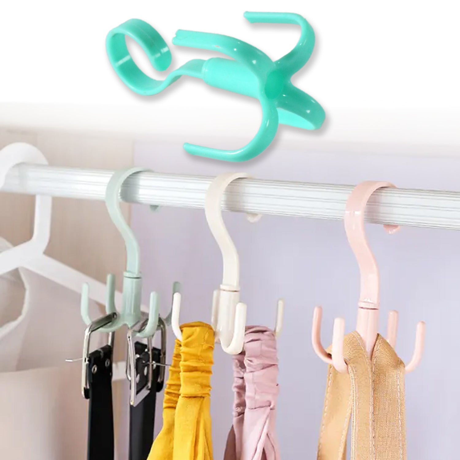 4-Claw Multi-Function 360 Degree Rotatable Purse Rack Handbag Hanger Hook - Bhavnagar Deodap