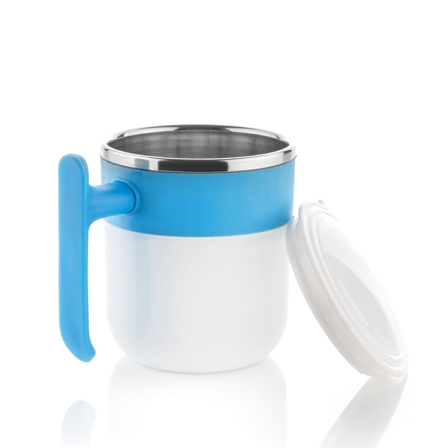 Stainless Steel Lid Cover Hot Coffee/Tea Mug Hot Insulated Double Wall Stainless Steel, Coffee and Milk Cup with Lid - Coffee Cup (1 Pc ) - Bhavnagar Deodap