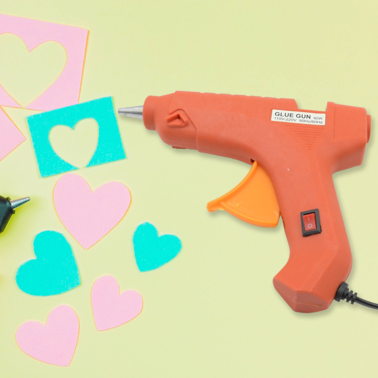 Professional 60 Watt Hot Melt Glue Gun with 5 Glue Sticks & On/Off Switch - Bhavnagar Deodap