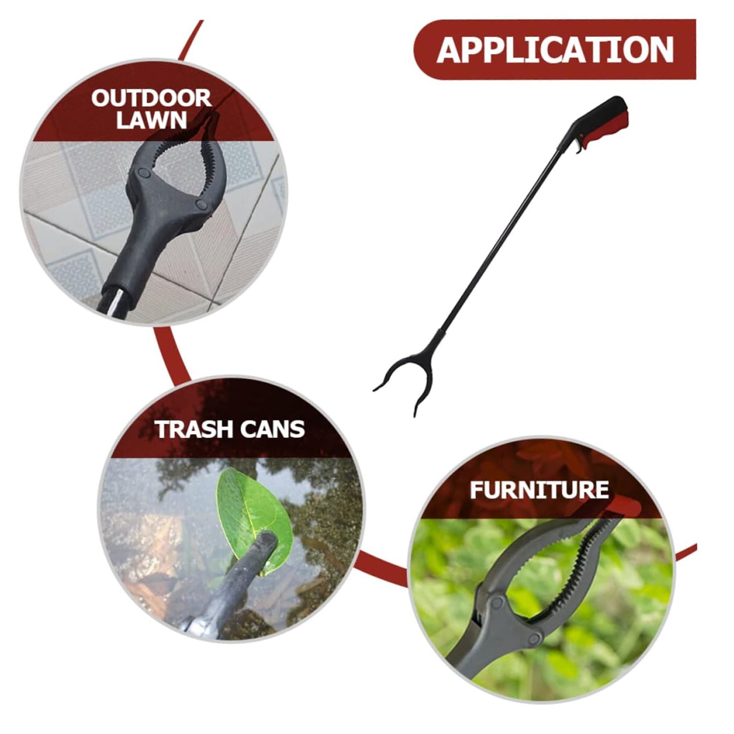Extra Long Pickup Aid Trash Picker Upper, Rotating Hand, Heavy Duty Grip Arm - Reaching Assist for Litter, Elderly, Garden  Disabled, Handicap Arm - Bhavnagar Deodap