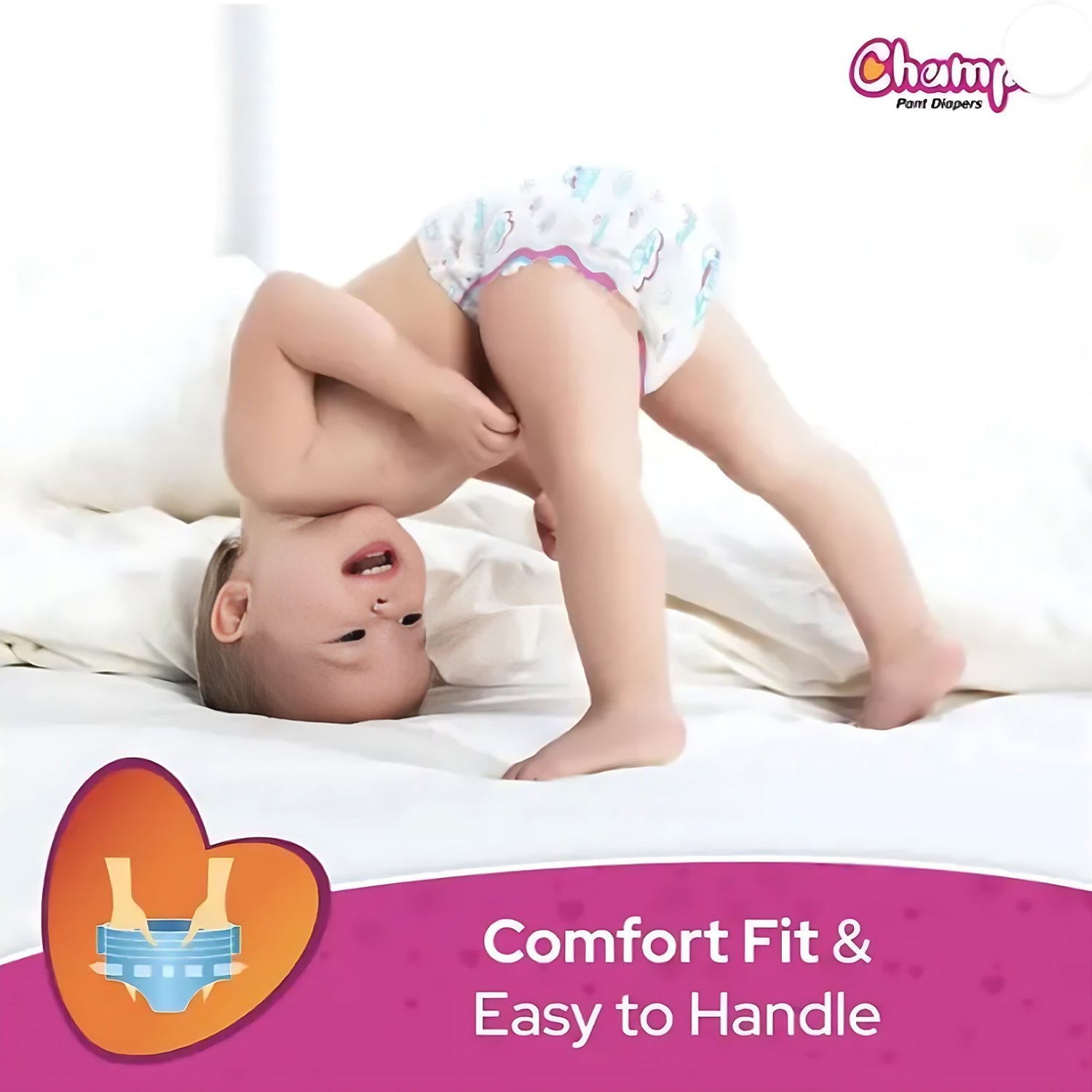 Champs Small Baby Large Diaper Pants (5 Pcs): Ultra-Absorbent for Travel - Bhavnagar Deodap