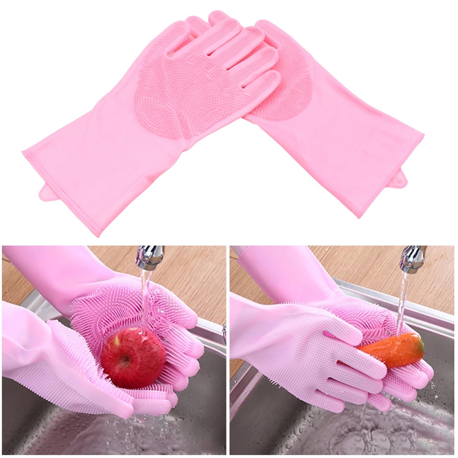 Pet Grooming Wet and Dry Glove (1 Pair, 155Gm) - Bhavnagar Deodap