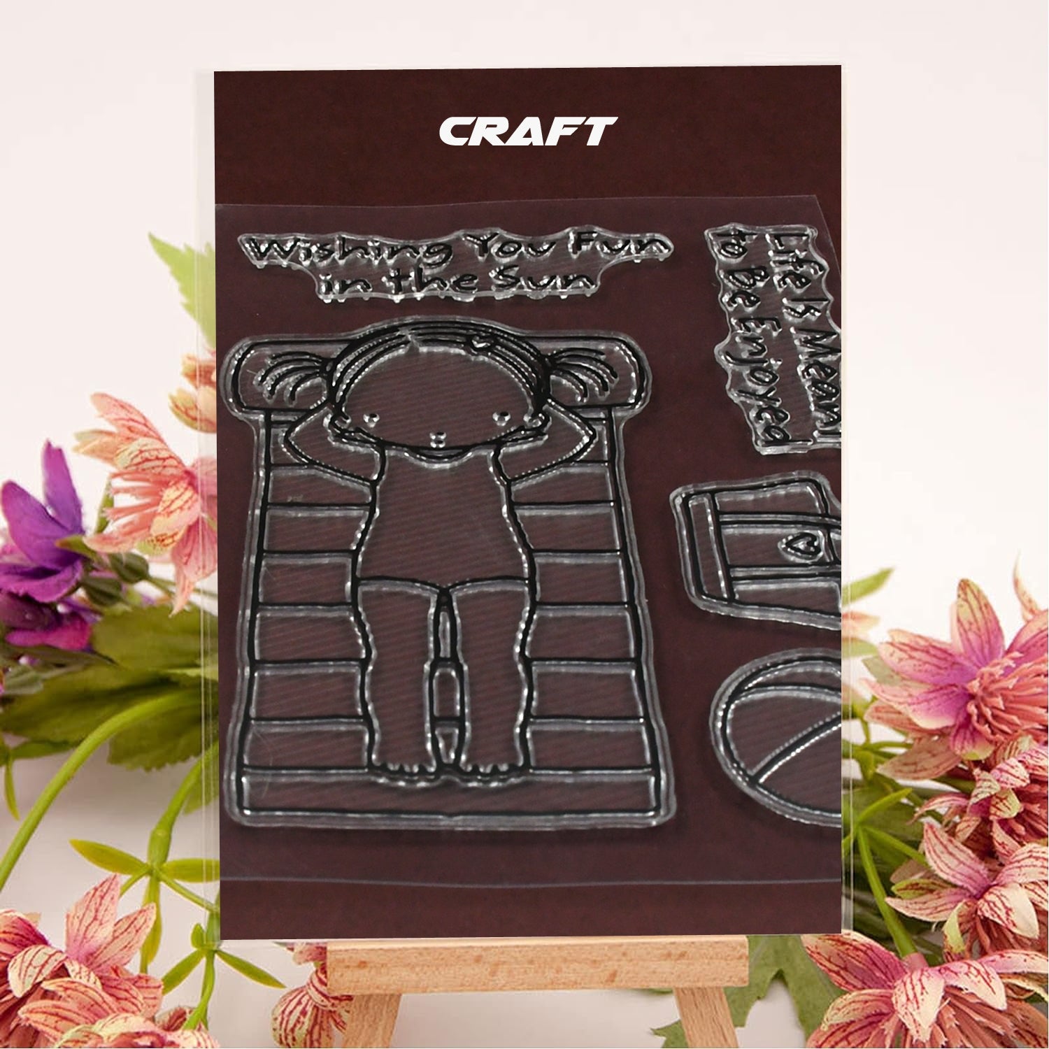 Reusable Rubber Stamp, TPR Stamp DIY Accessories Good Stamping Effect DIY Transparent Stamp Stick Repeatedly for Envelope for Diary for Invitation Letter, Photo Album Decoration for Paper Crafts (Mix Design / 1 Set) - Bhavnagar Deodap
